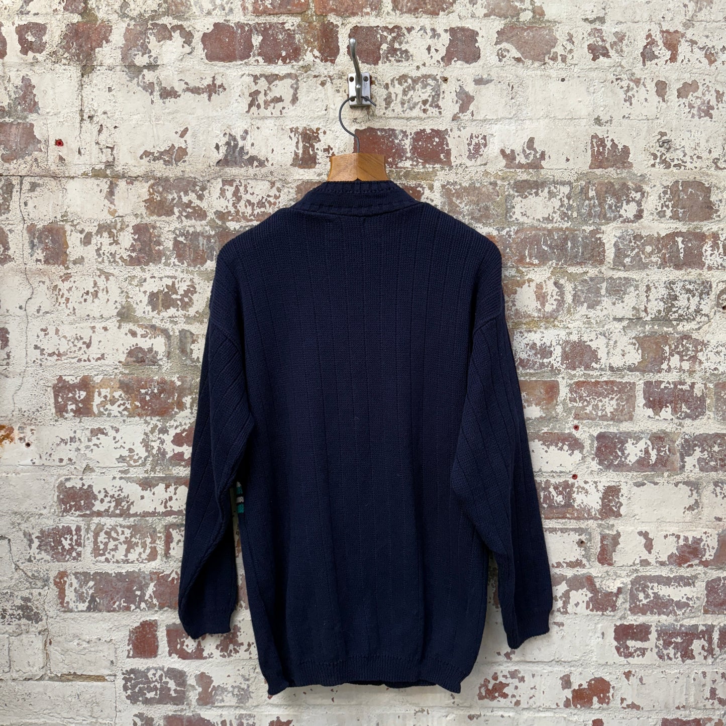1990s Navy Adidas Knitted Jumper