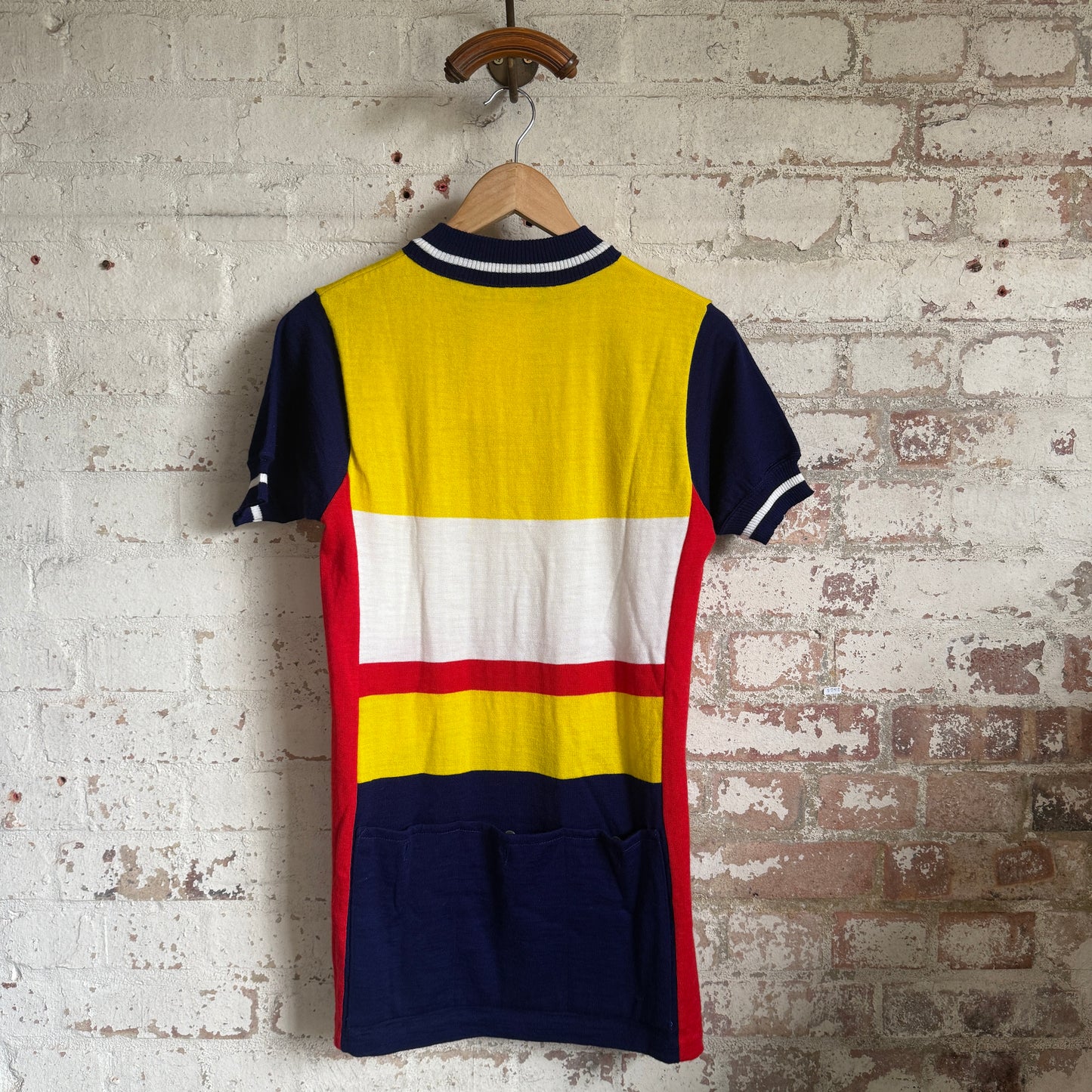 1980s Multicoloured Italian Knitted Cycling Zip Shirt
