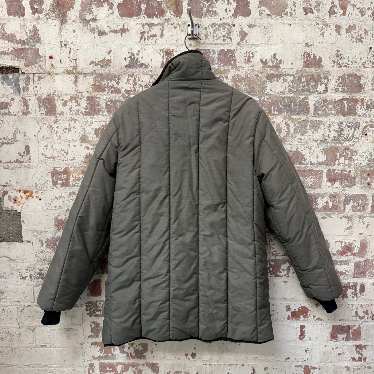 1980s Grey British Padded 'Beaver" Jacket