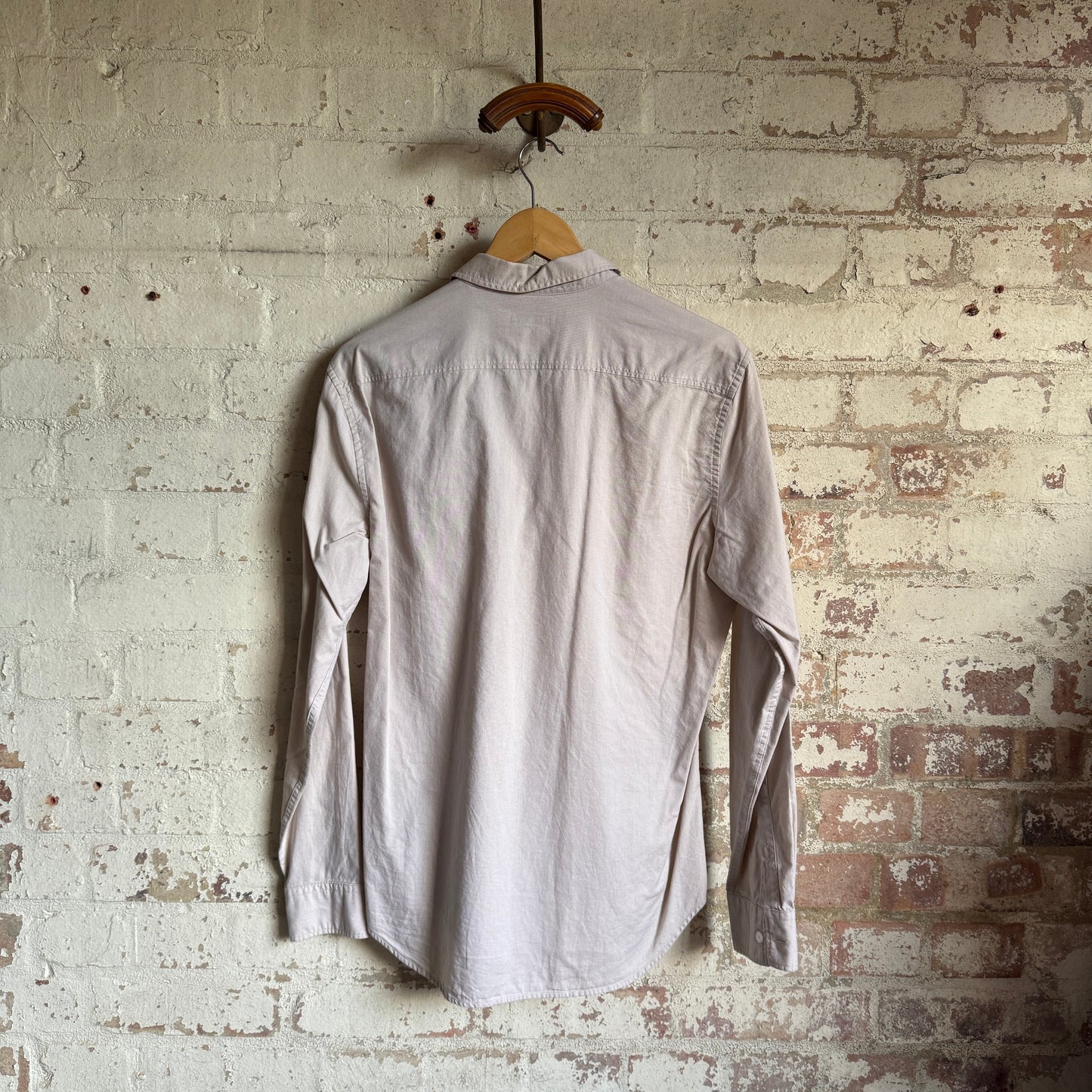 2000s Beige Burberry Brit Button Up Shirt