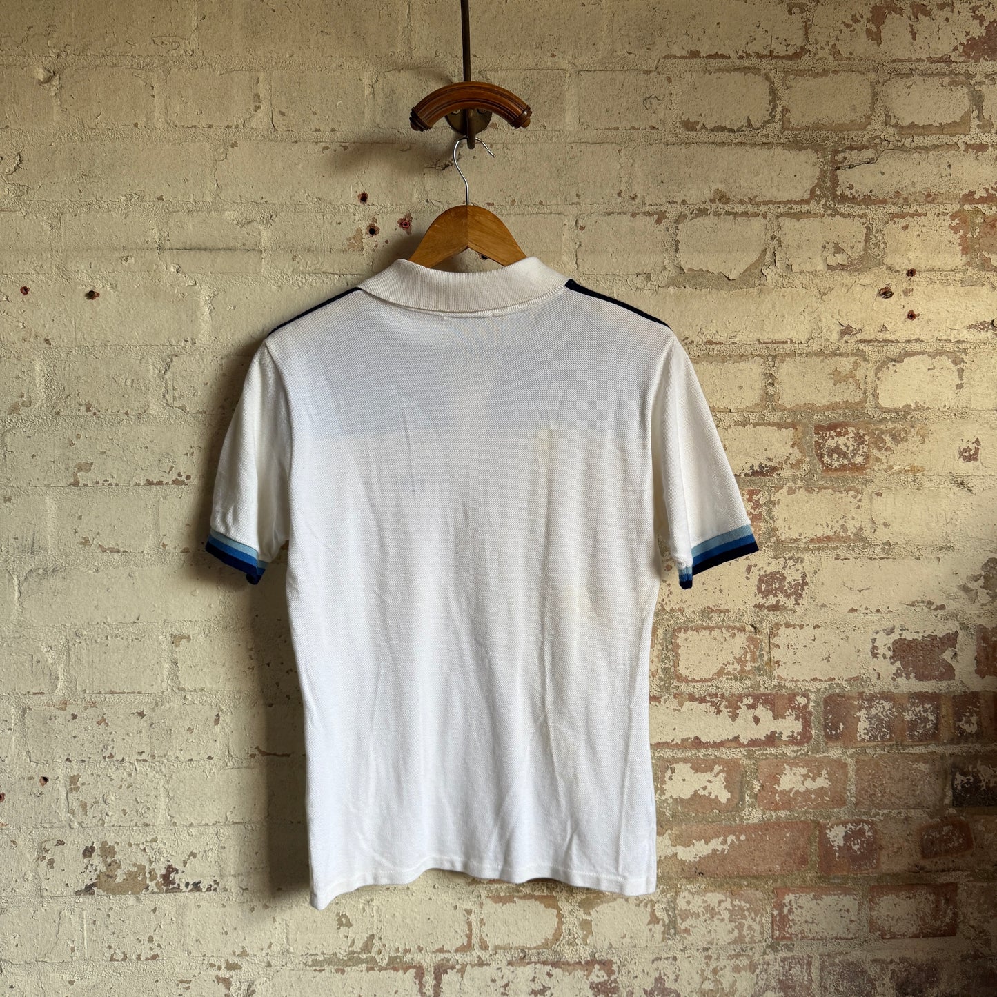 1980s White Fred Perry Towelling Polo Shirt Top