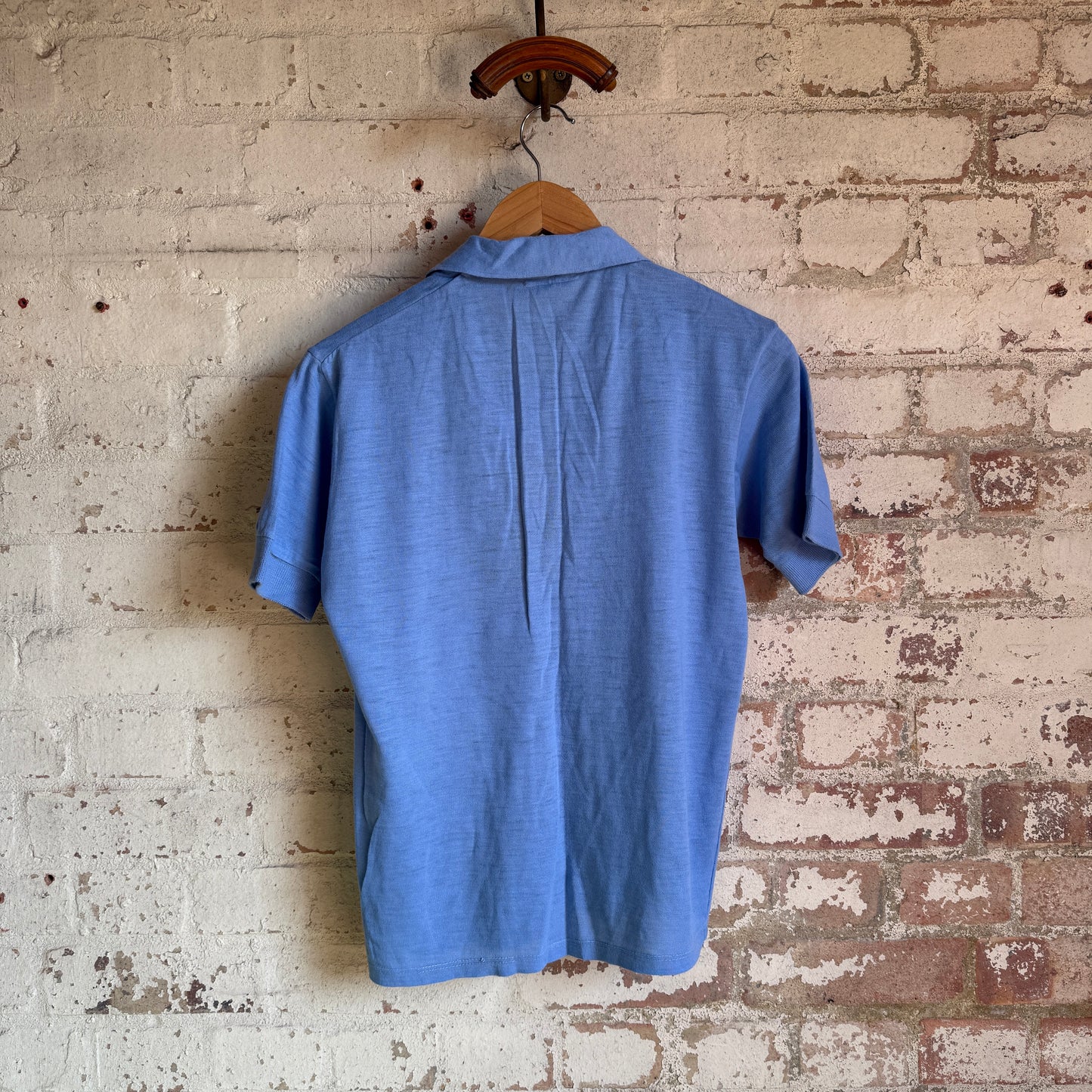 1960s Baby Blue British Sports Polo Shirt