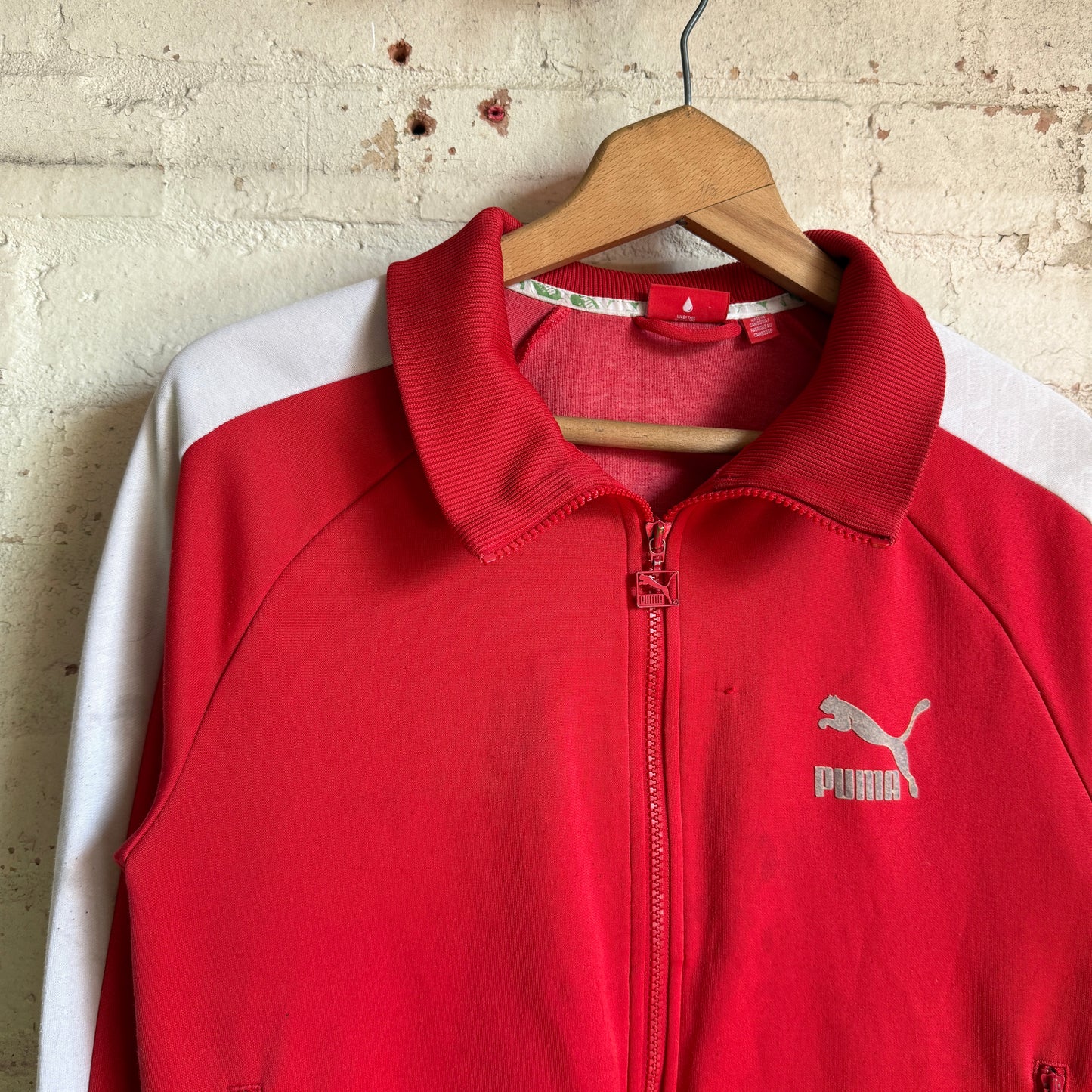 1990s Puma Red Zip Up Track Top