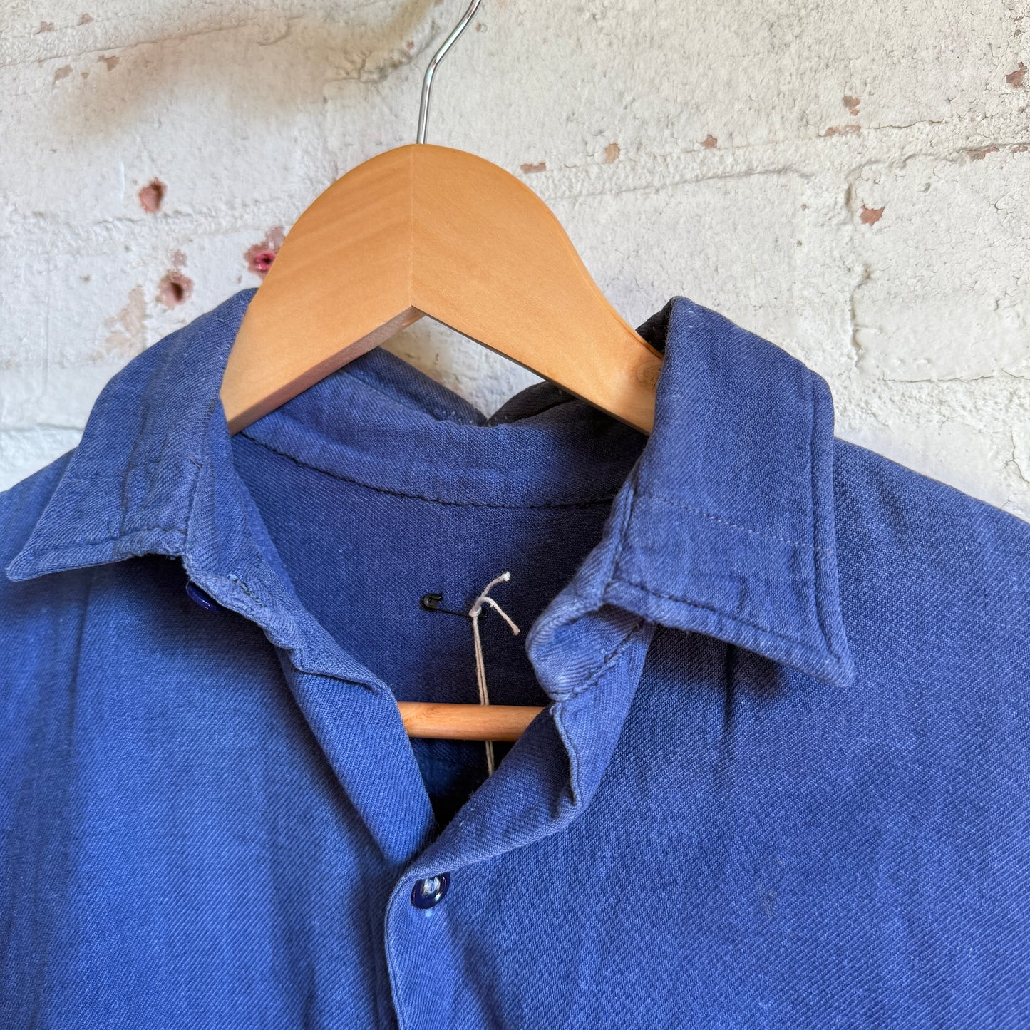 1950s Navy French Heavy Cotton Work Shirt
