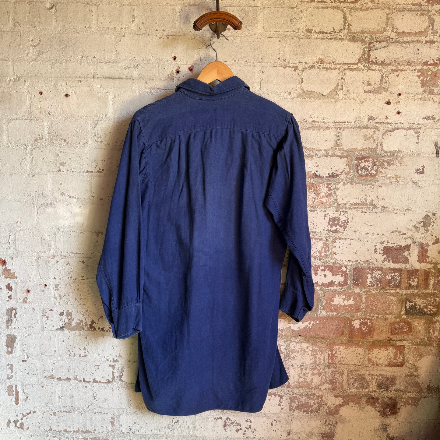 1950s Navy French Heavy Cotton Work Shirt