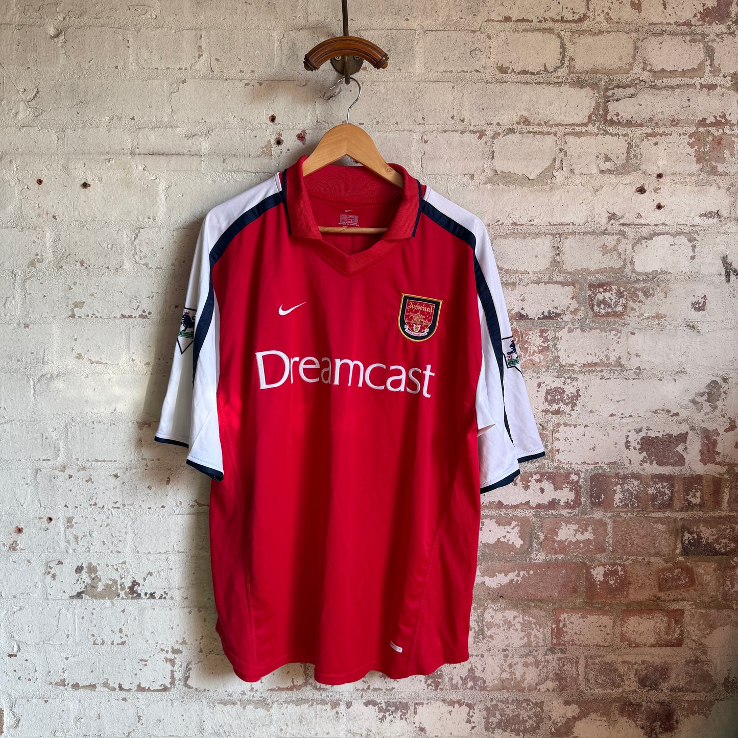 2000-2002 Red Nike Arsenal Home Football Kit Shirt