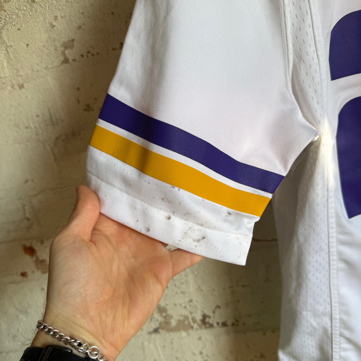 White Nike NFL Vikings Jersey Top