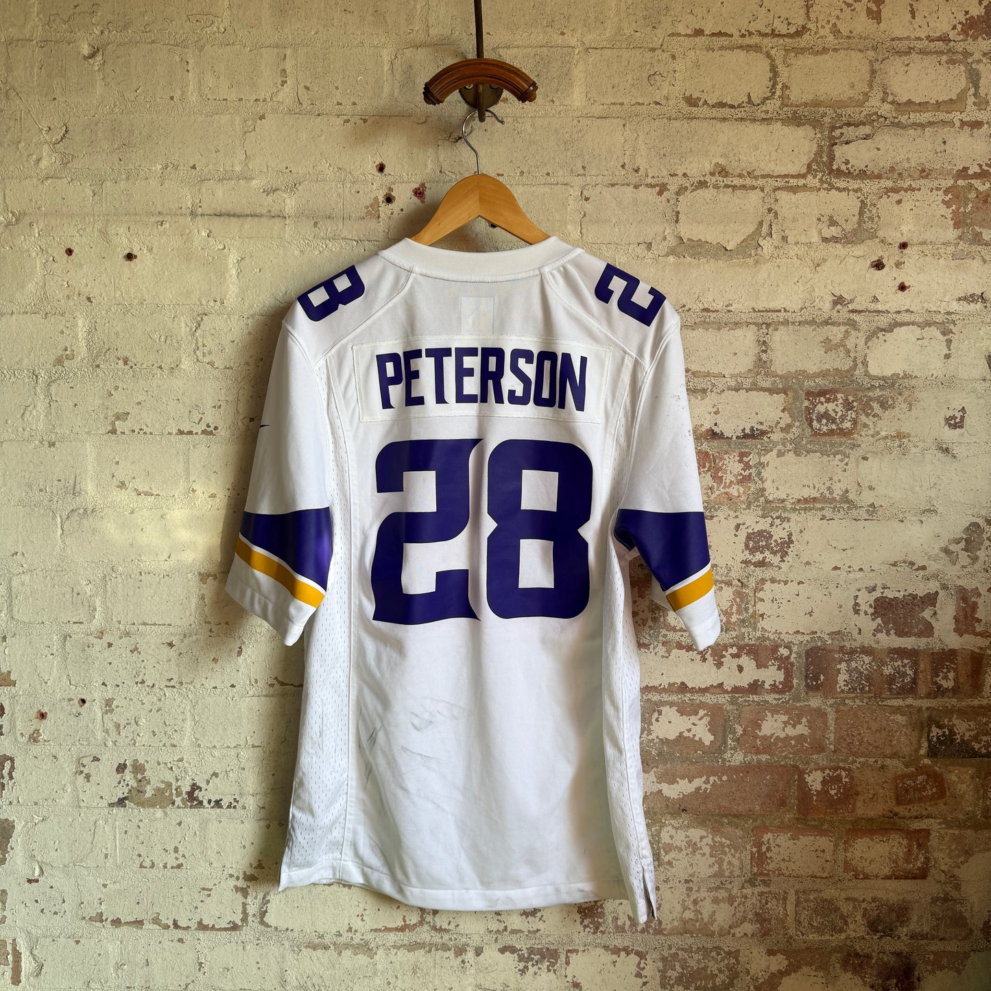 White Nike NFL Vikings Jersey Top