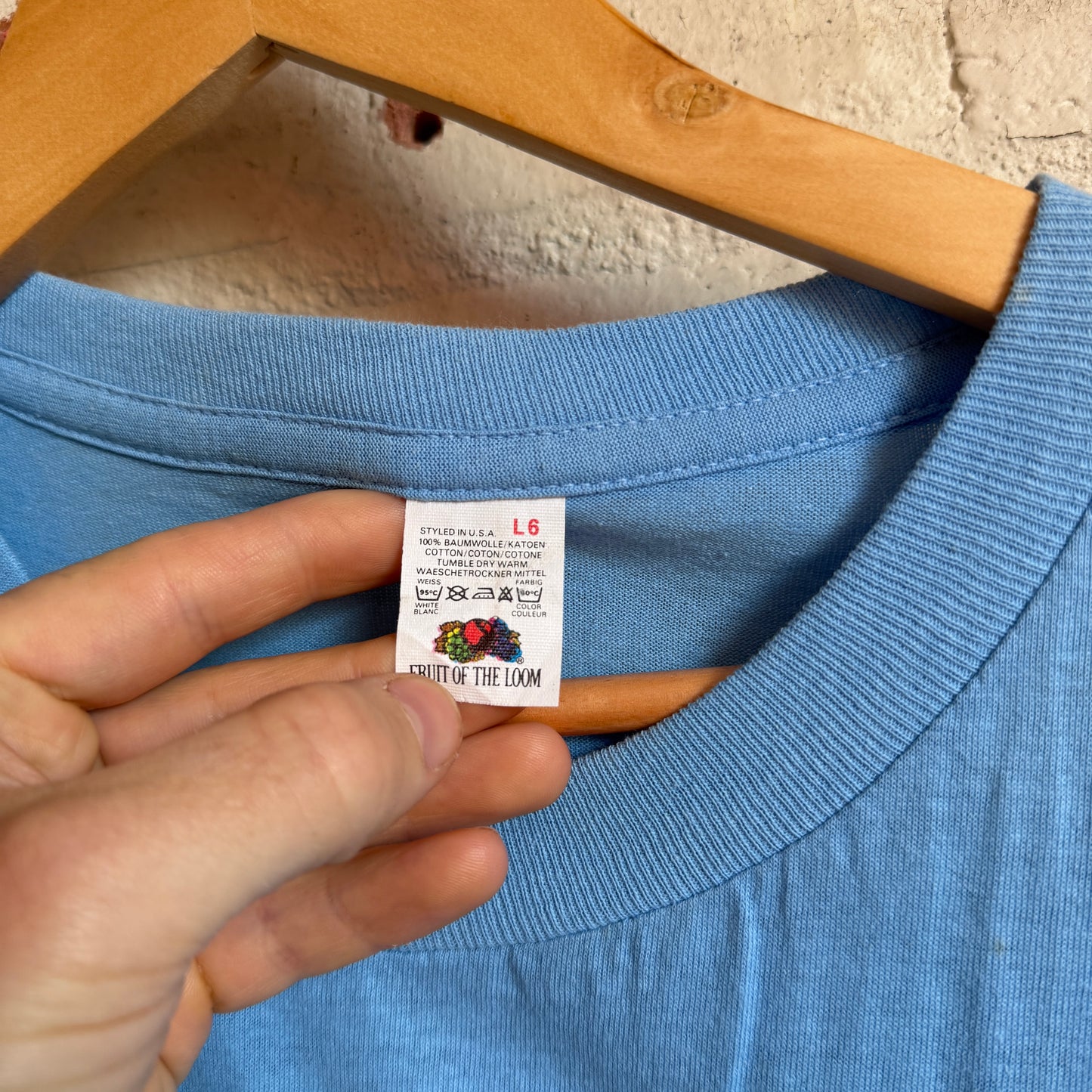 1980s Baby Blue Blank FOTL T-Shirt