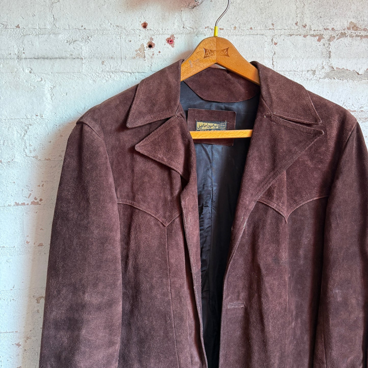 1970s Brown Suede Long Jacket