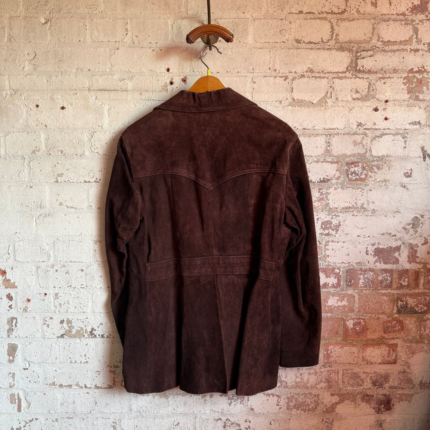 1970s Brown Suede Long Jacket