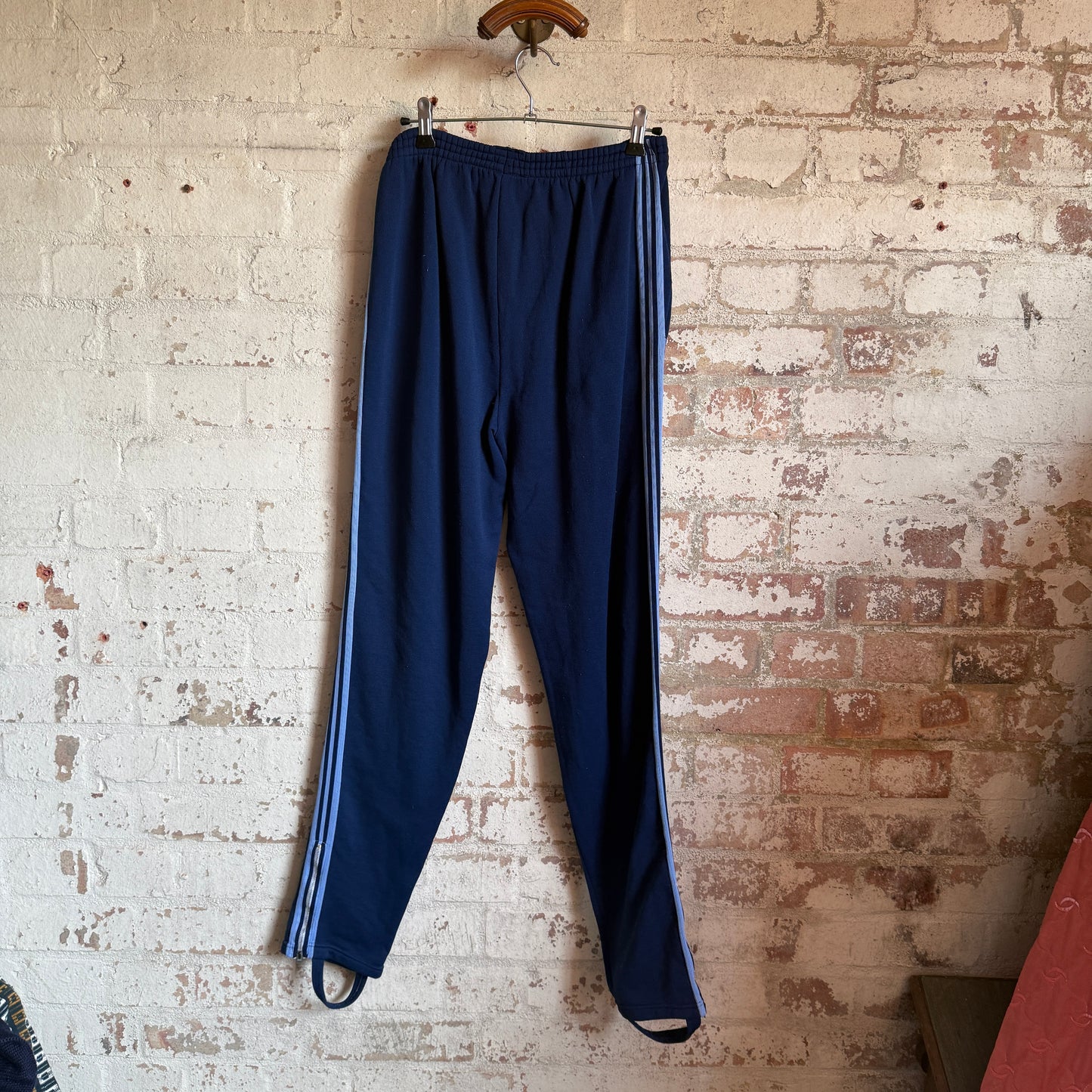 1970s Navy Blue Adidas Ventex Tracksuit Bottoms
