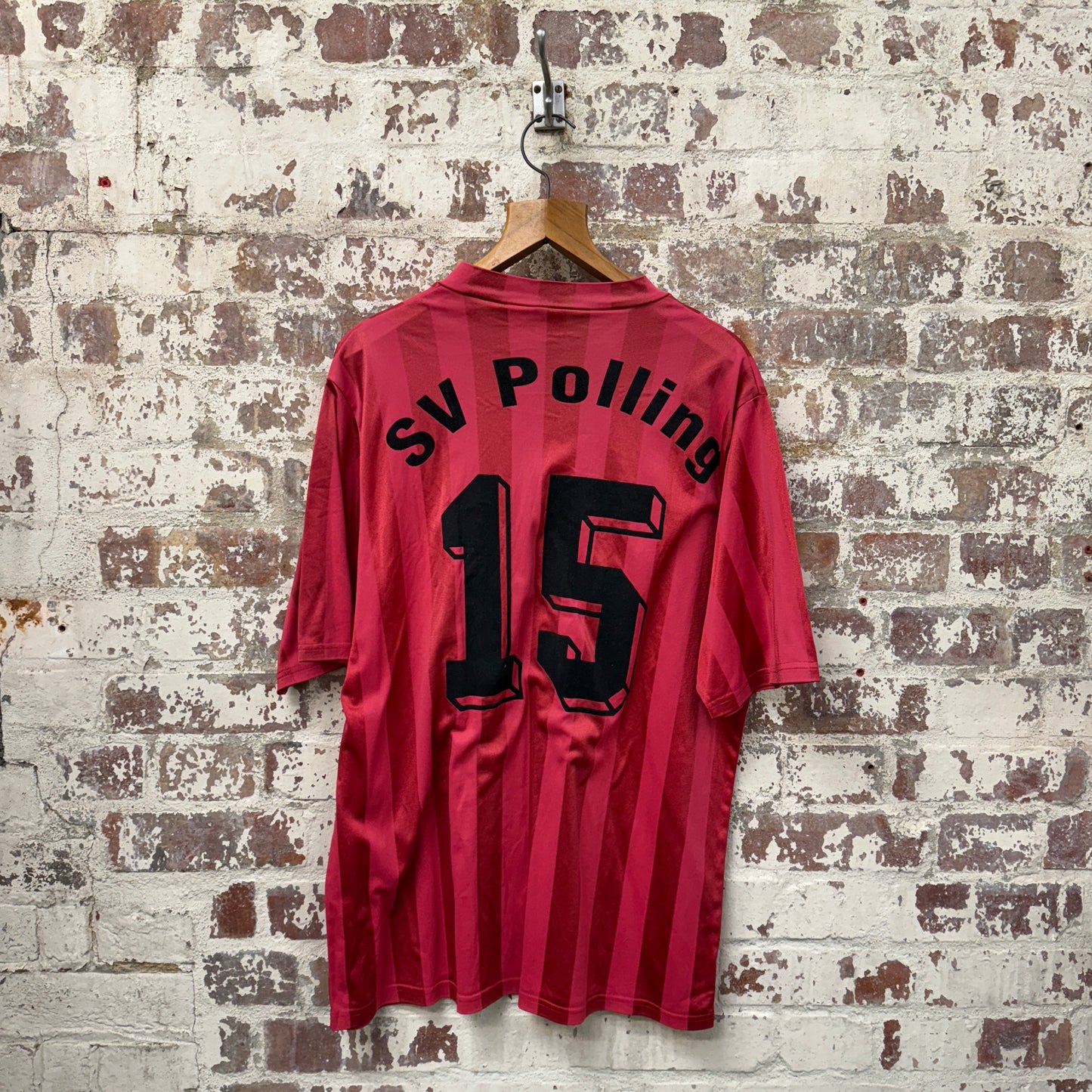 1990s Red Puma Flock Print Sports T-Shirt