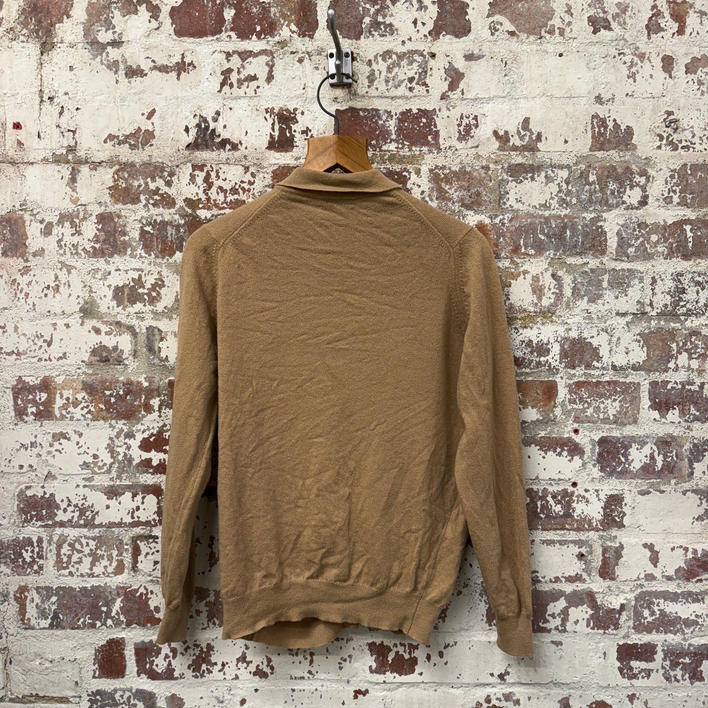 1980s Beige Jaeger Button Up Cardigan Jumper