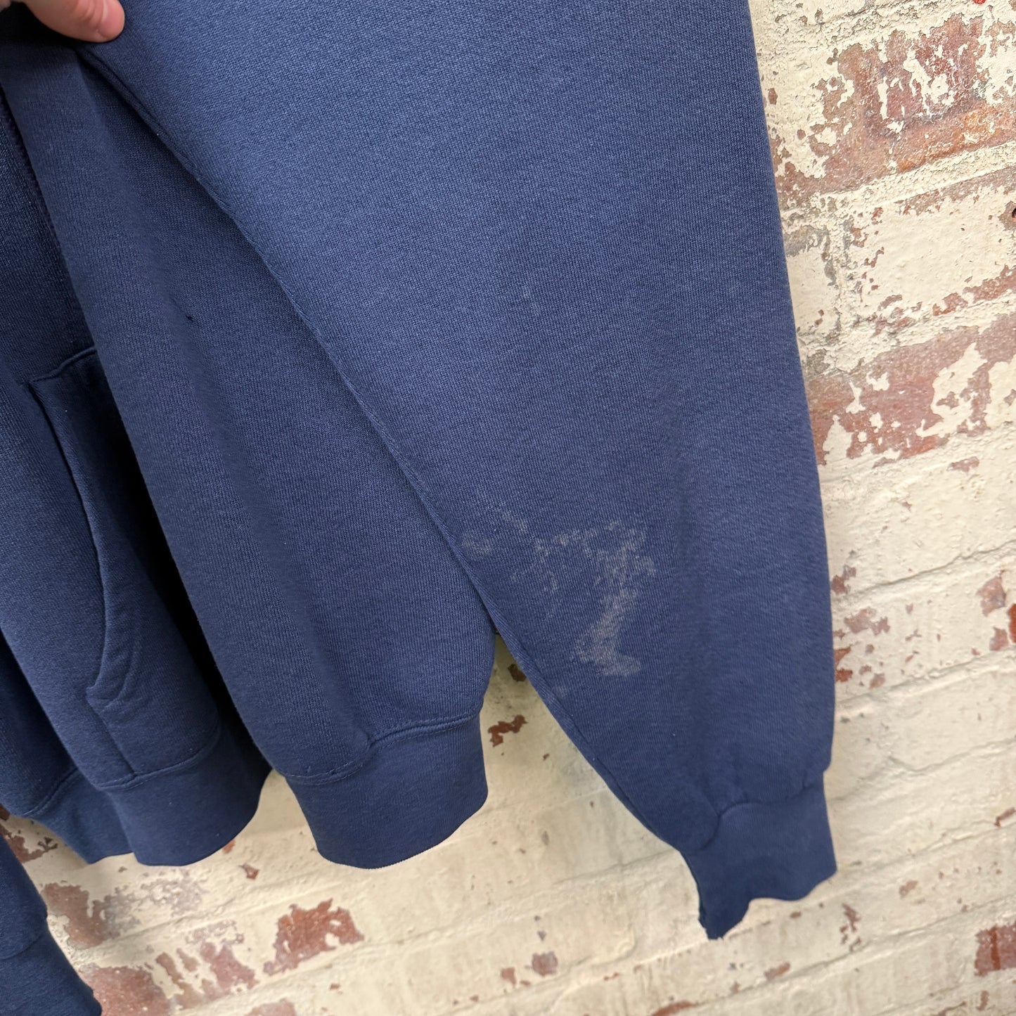 1990s Navy Nike Embroidered Hoodie Jumper