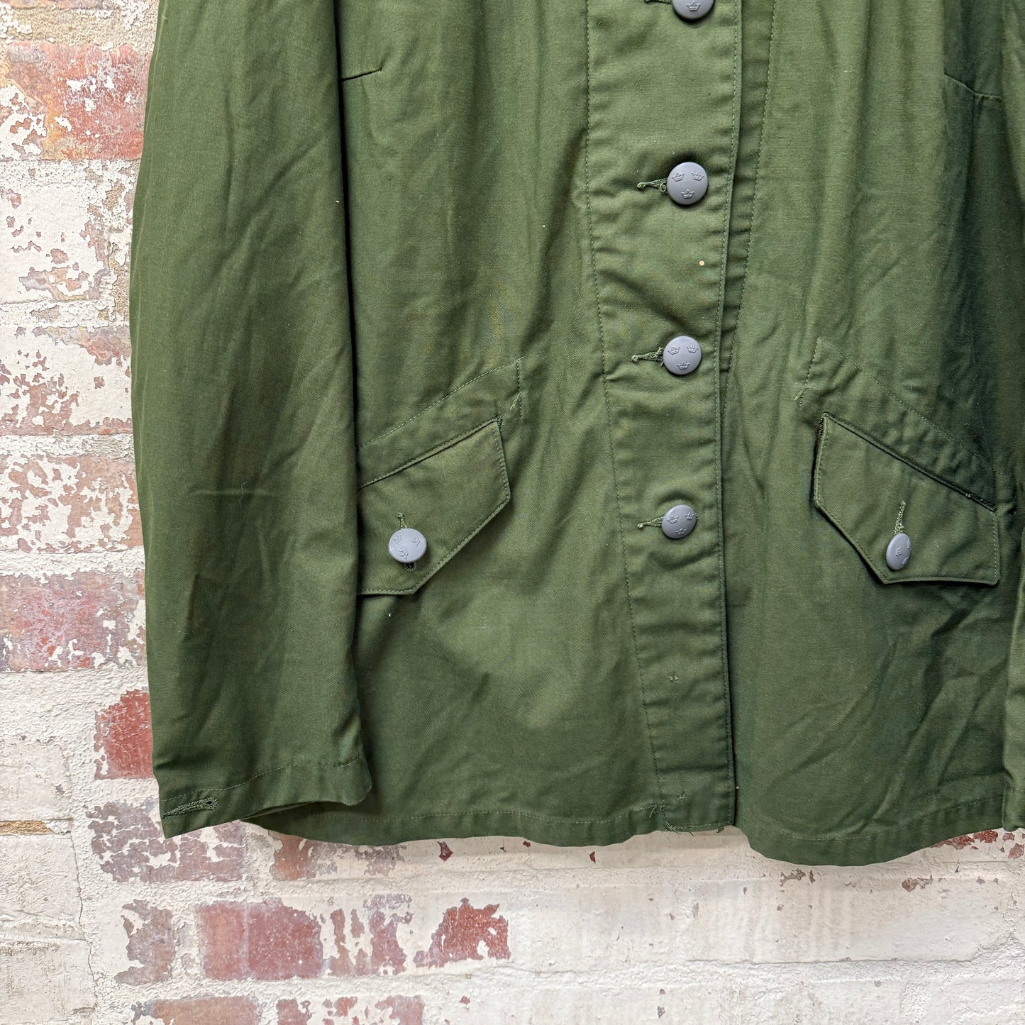 1970s Green Swedish Military Jacket