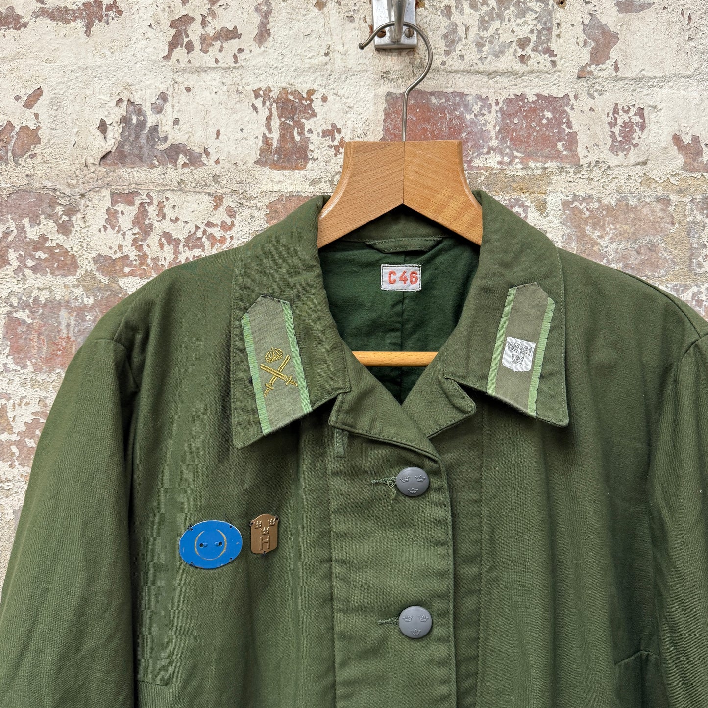 1970s Green Swedish Military Jacket
