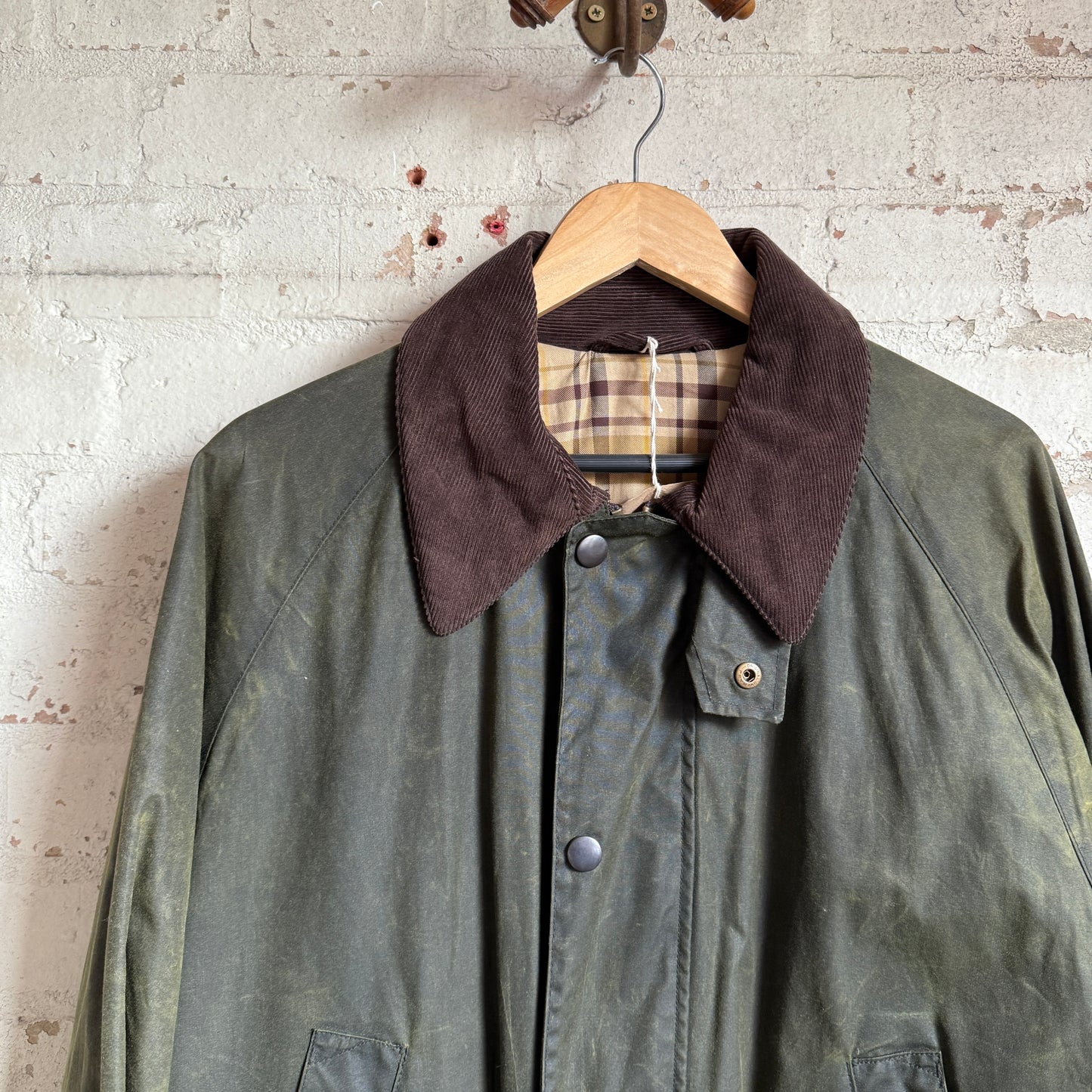 1990s Blue Wax Cotton St Michaels Jacket Coat