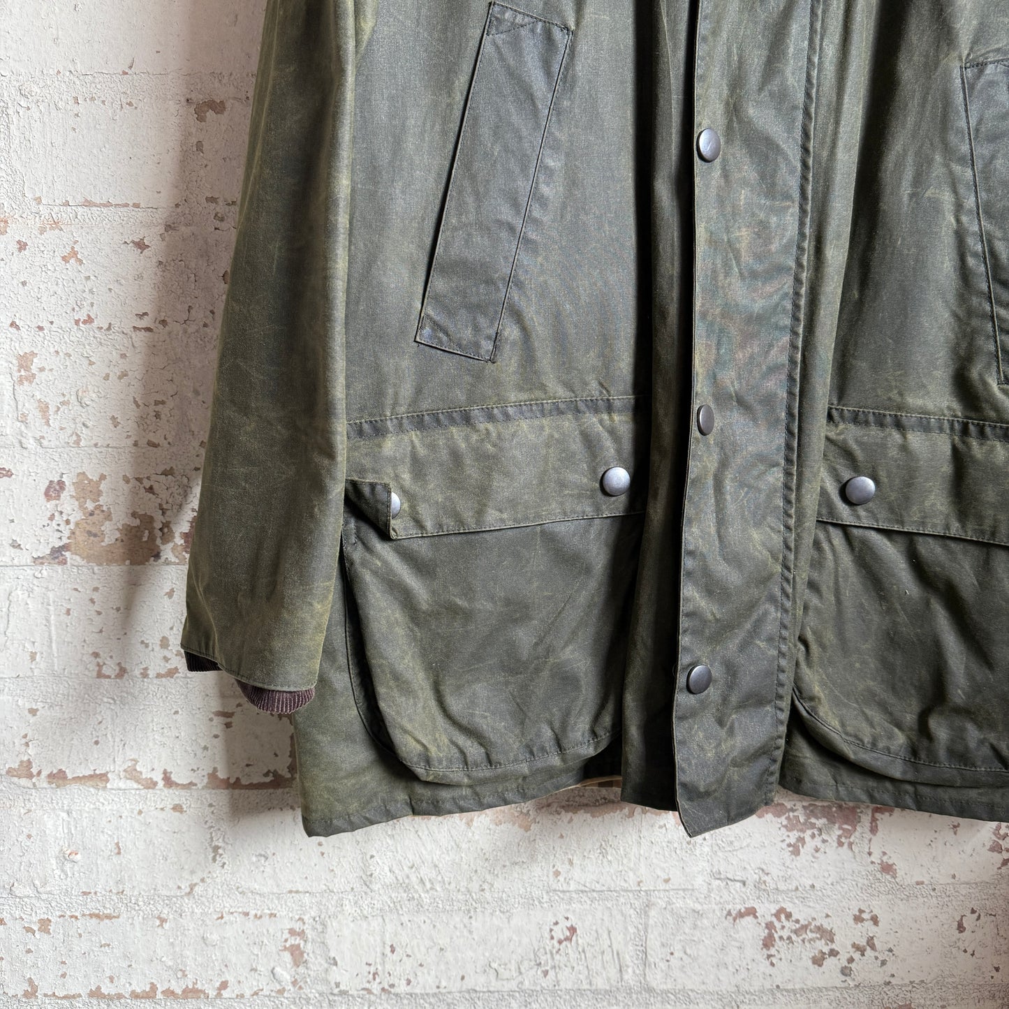 1990s Blue Wax Cotton St Michaels Jacket Coat