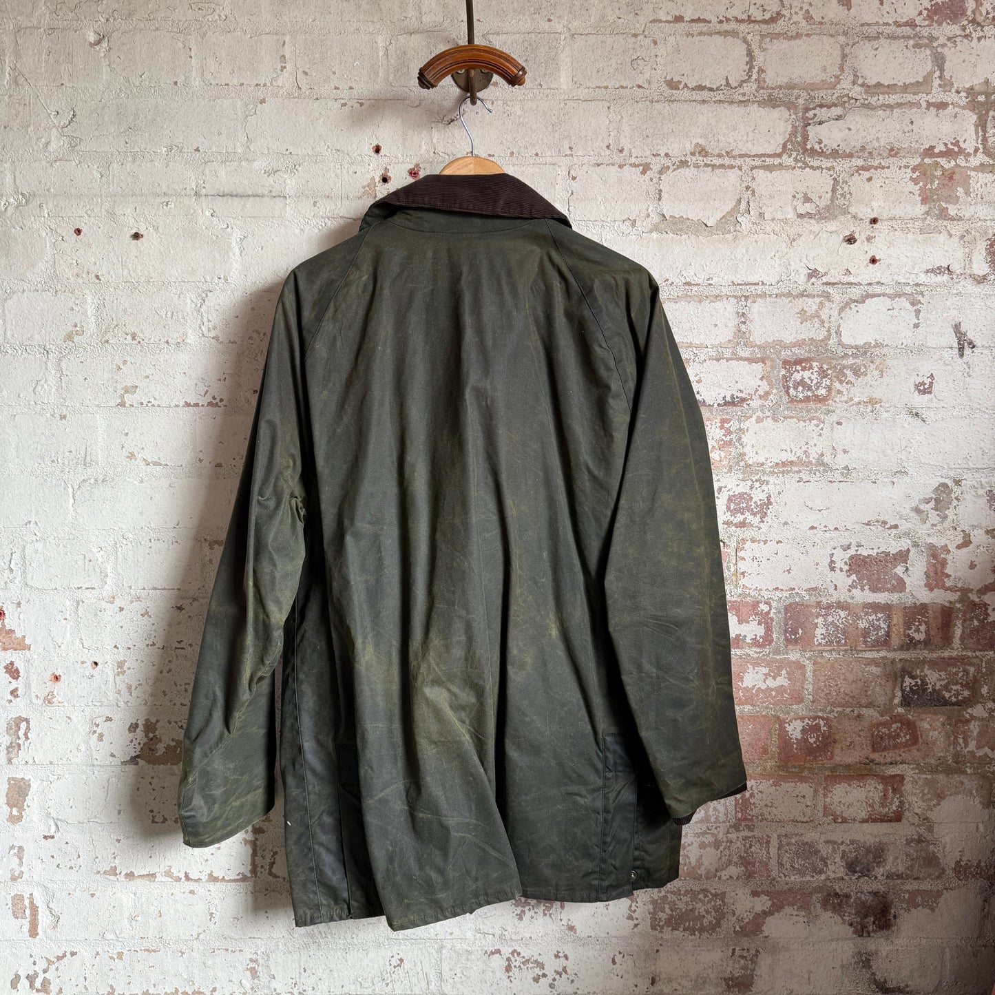 1990s Blue Wax Cotton St Michaels Jacket Coat
