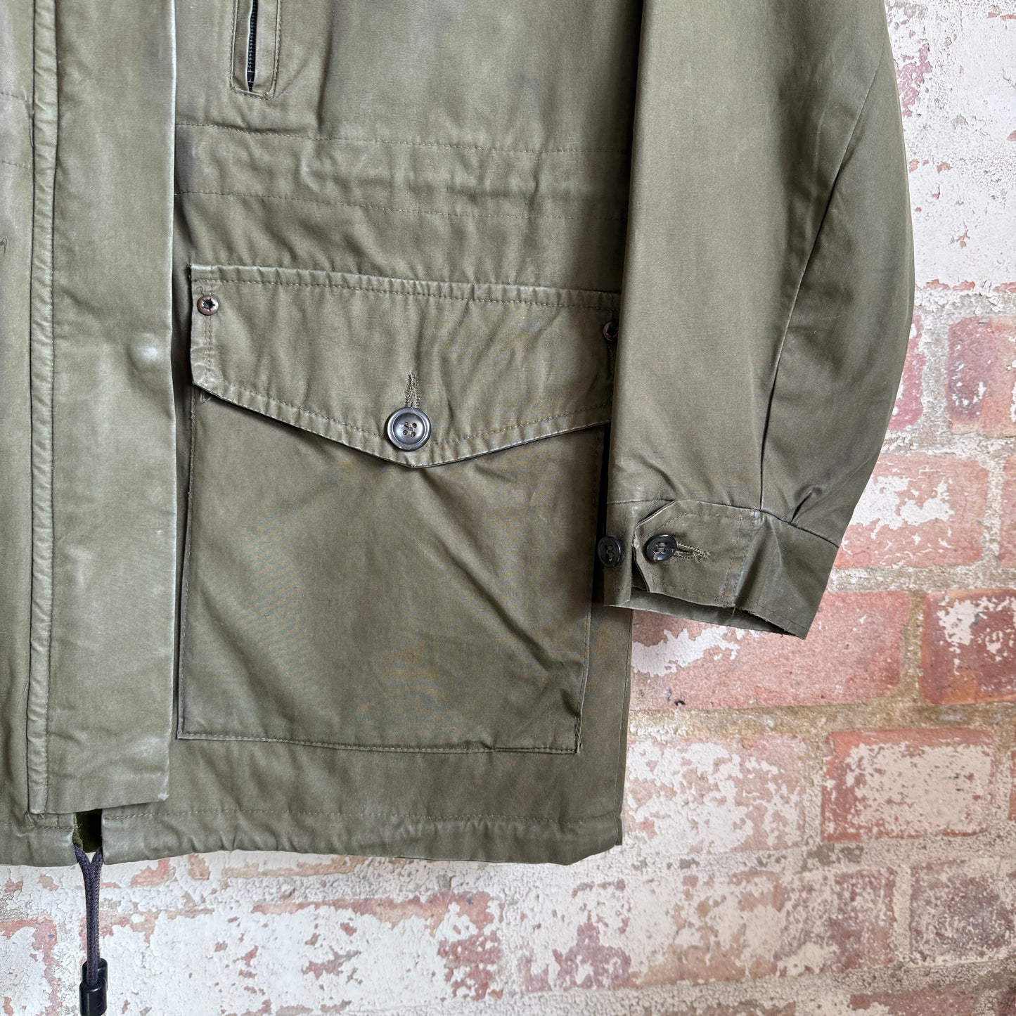 1970s Green Ventile British Zip Up Walking Jacket