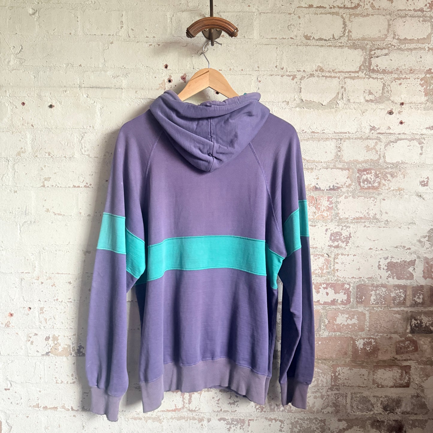 1980s Purple Champion Zip Hoodie Jumper
