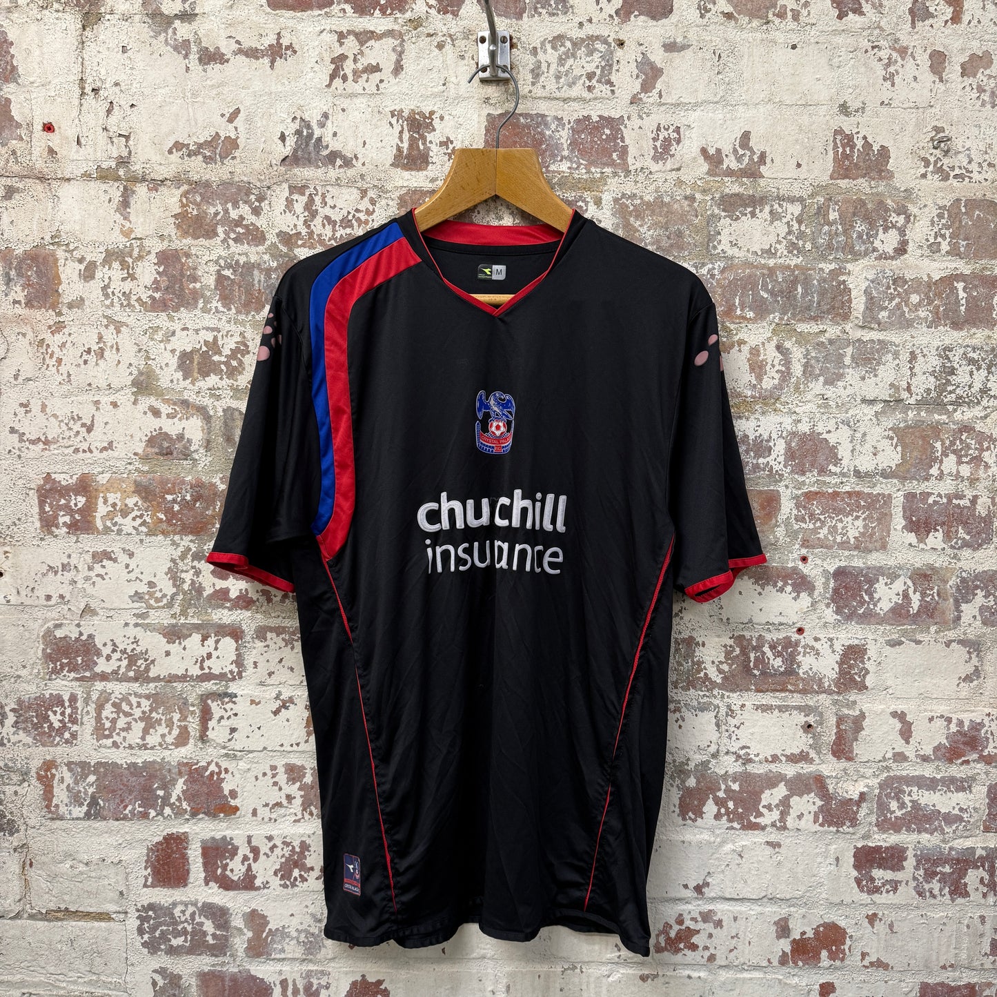 2005-2006 Black Crystal Palace Away Football Kit Shirt
