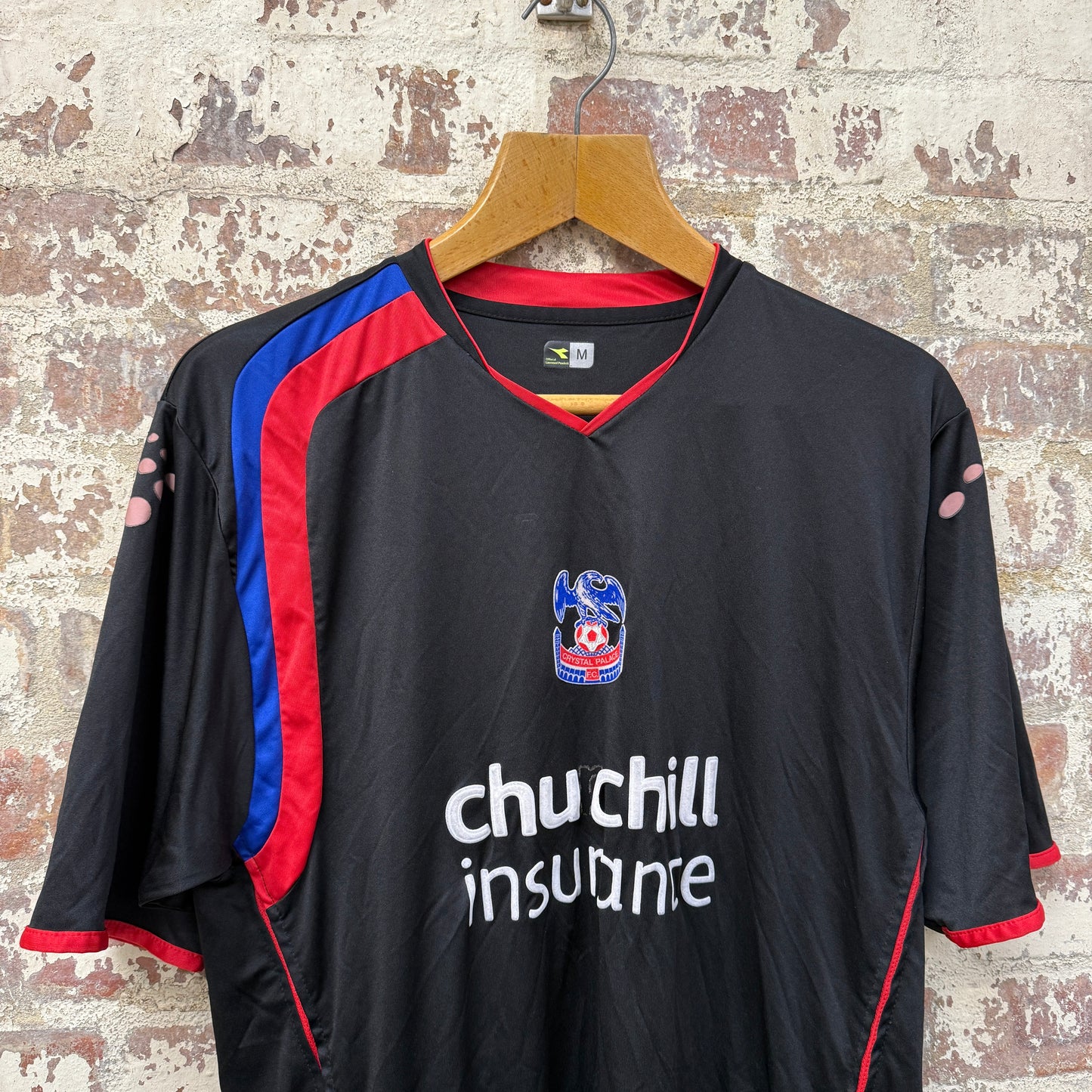 2005-2006 Black Crystal Palace Away Football Kit Shirt