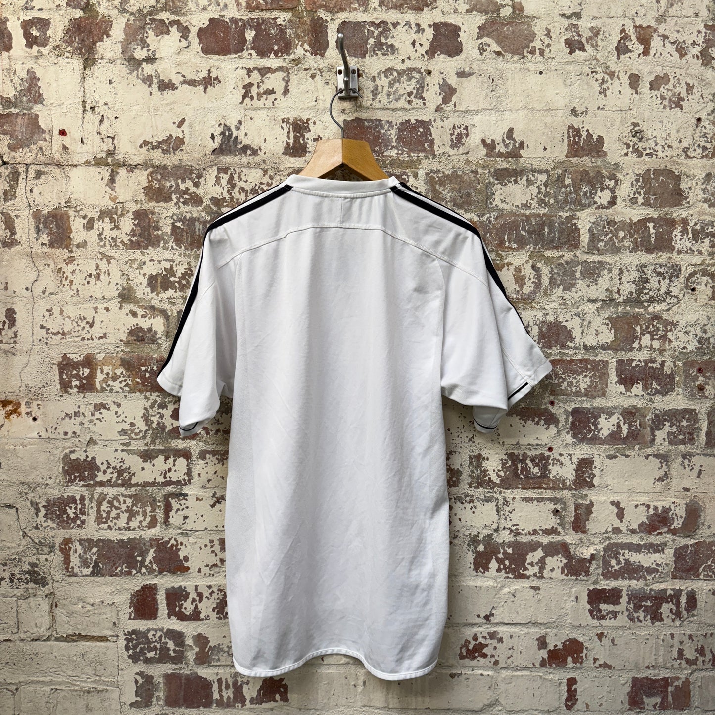 2003-2004 White Adidas Real Madrid Home Football Kit Shirt