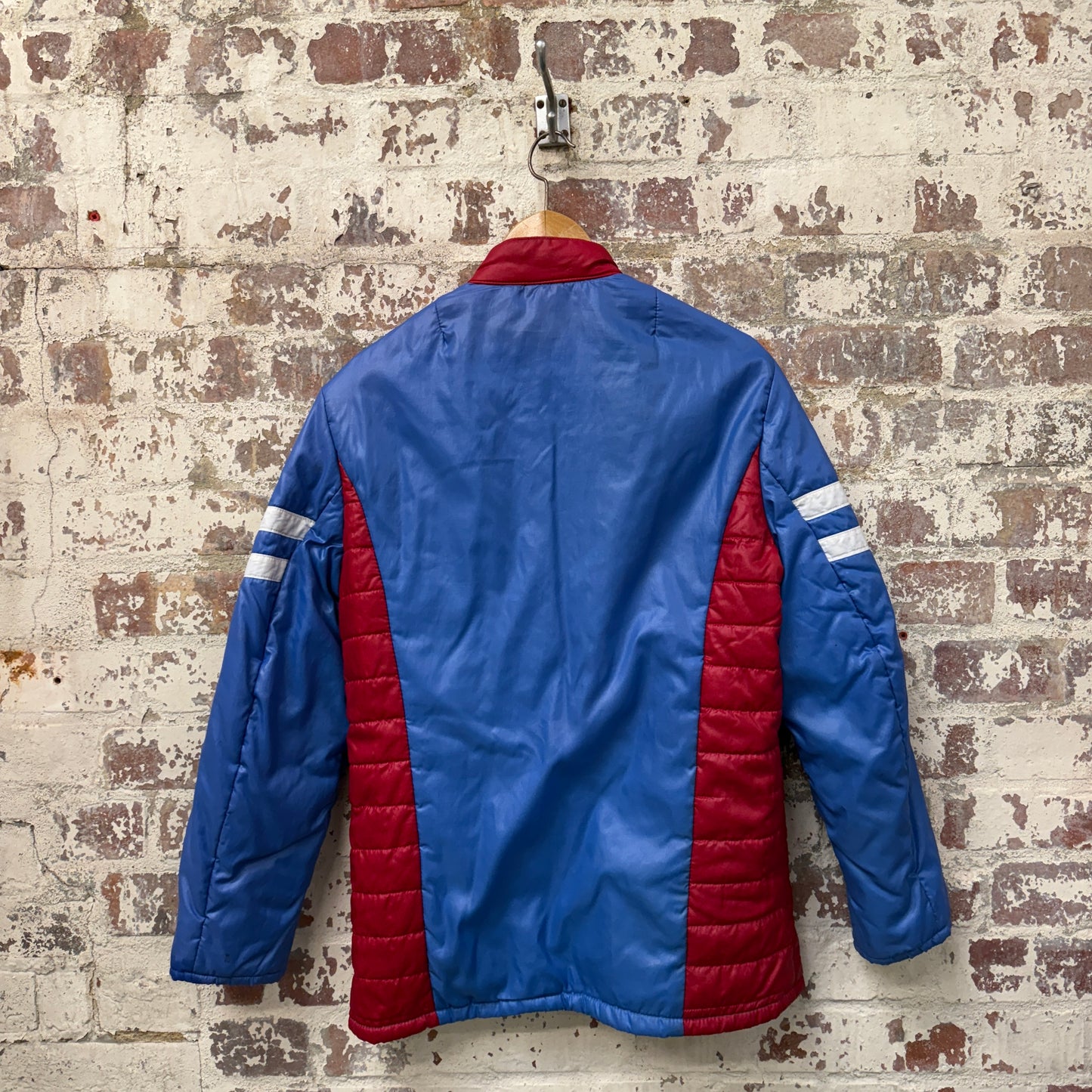 1970s Blue and Red Padded Ski Jacket
