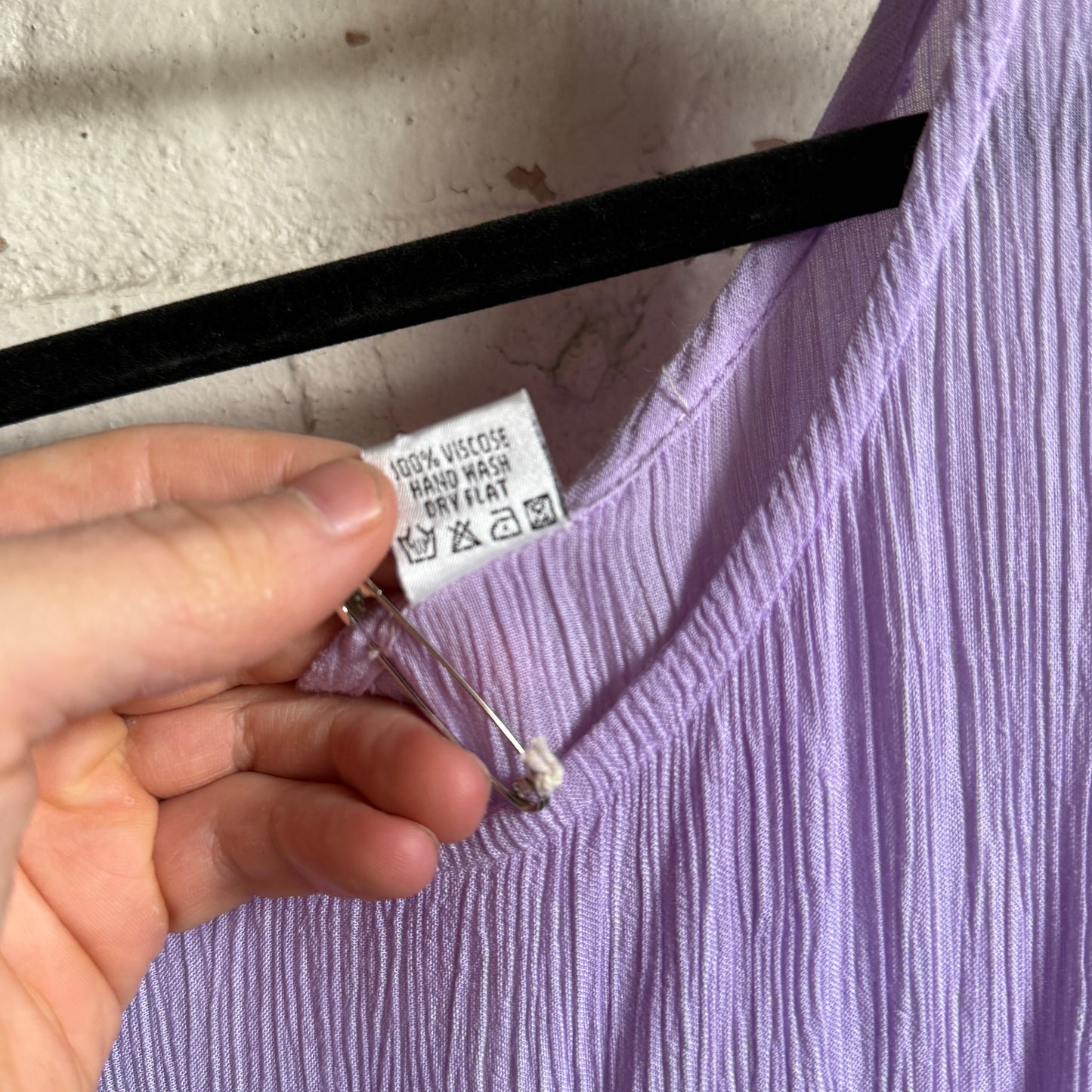 1990s Purple and Lilac Indian Cotton Maxi Dress