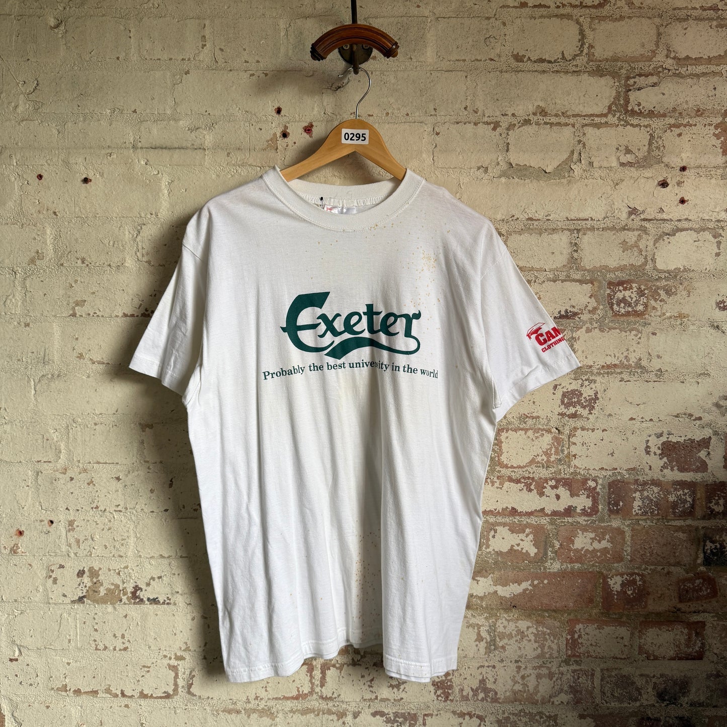 1990s White Exeter Uni Graphic T-Shirt