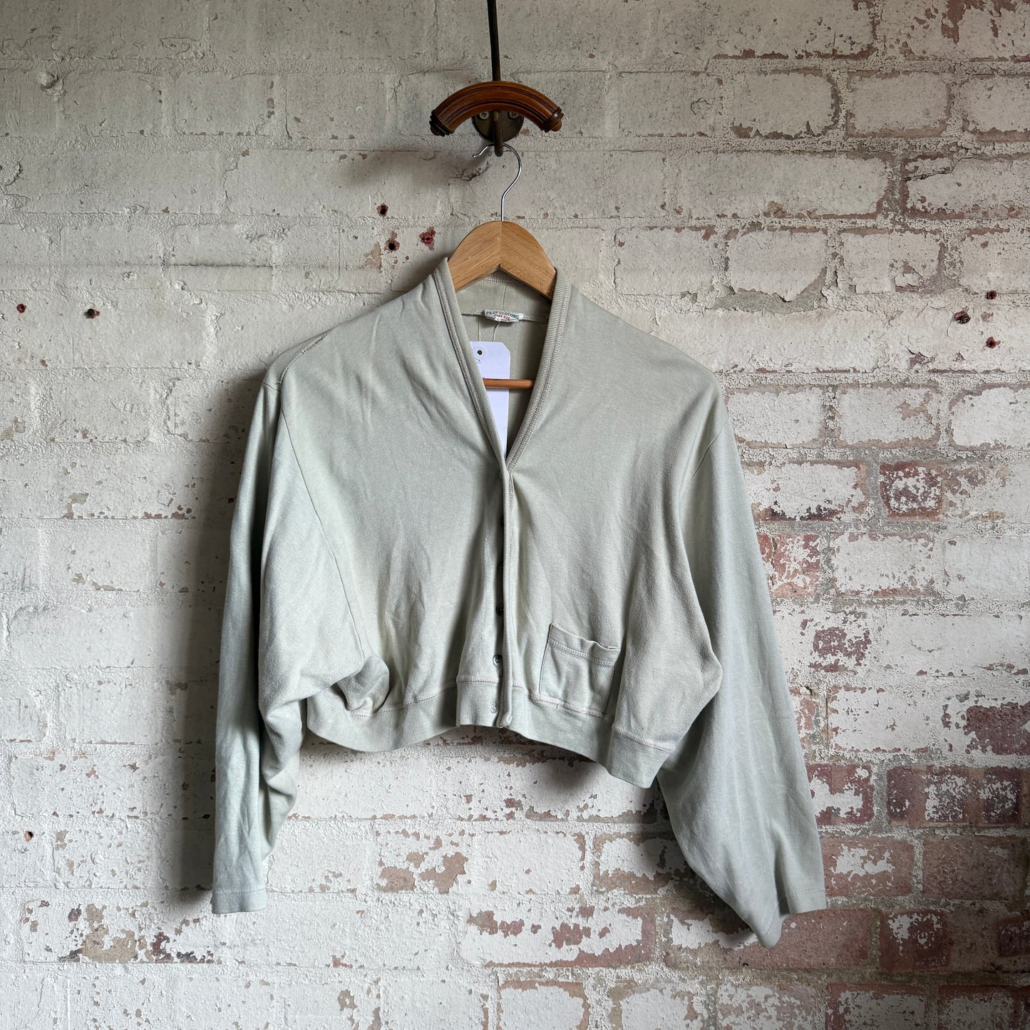 1980s Beige Bat Wing Cardigan Jumper