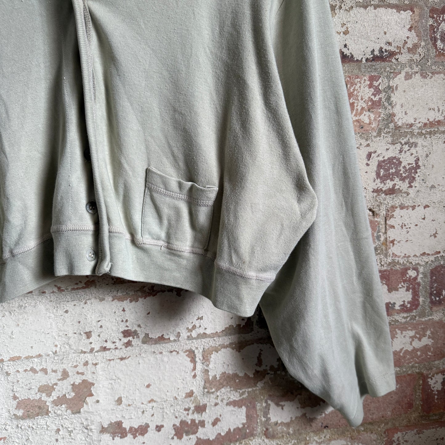1980s Beige Bat Wing Cardigan Jumper