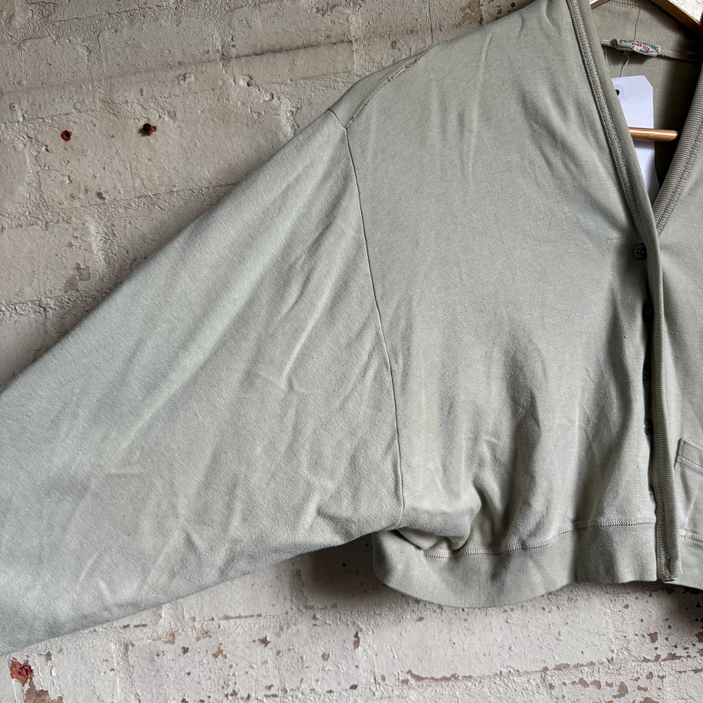 1980s Beige Bat Wing Cardigan Jumper