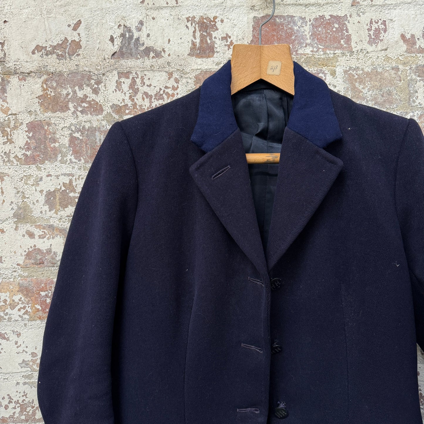 1980s Navy Harry Hall British Tailored Hunting Riding Jacket
