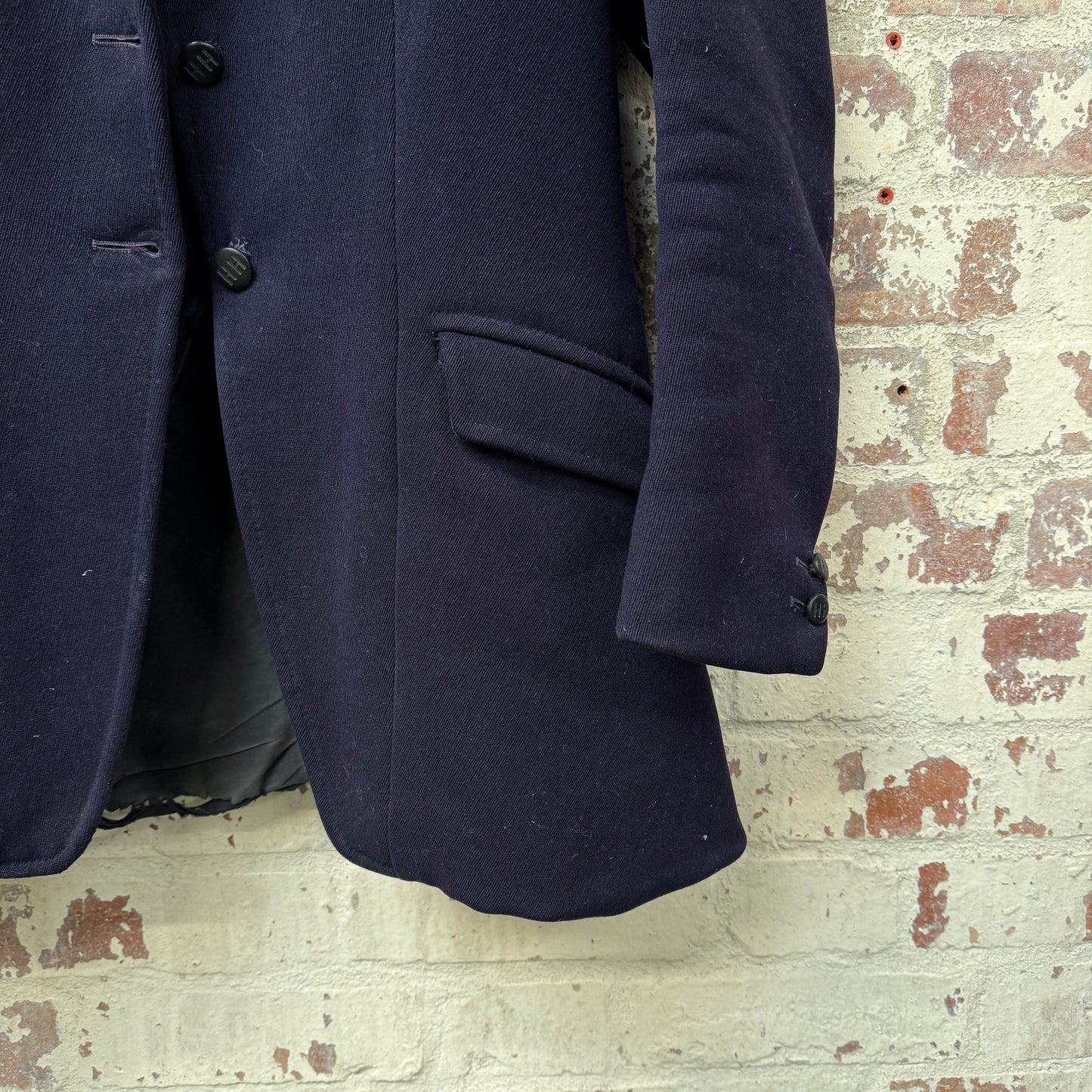 1980s Navy Harry Hall British Tailored Hunting Riding Jacket