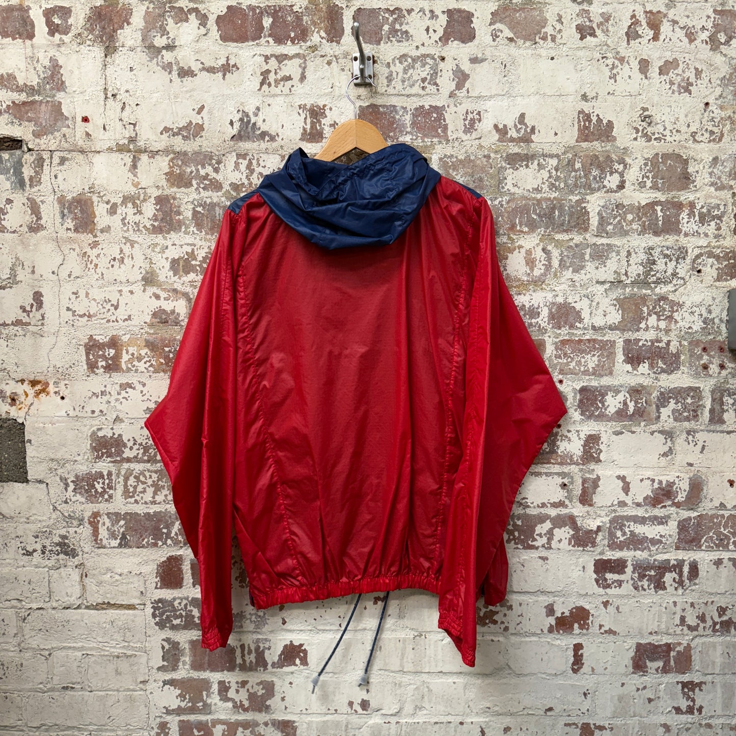 1980s Navy and Red Puma Pullover Jacket