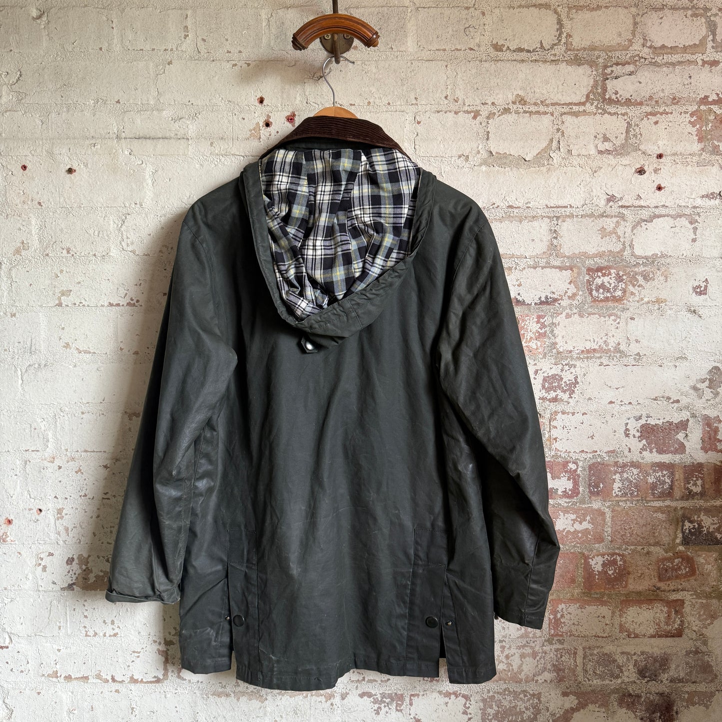 Vintage Green Wax British jacket Coat