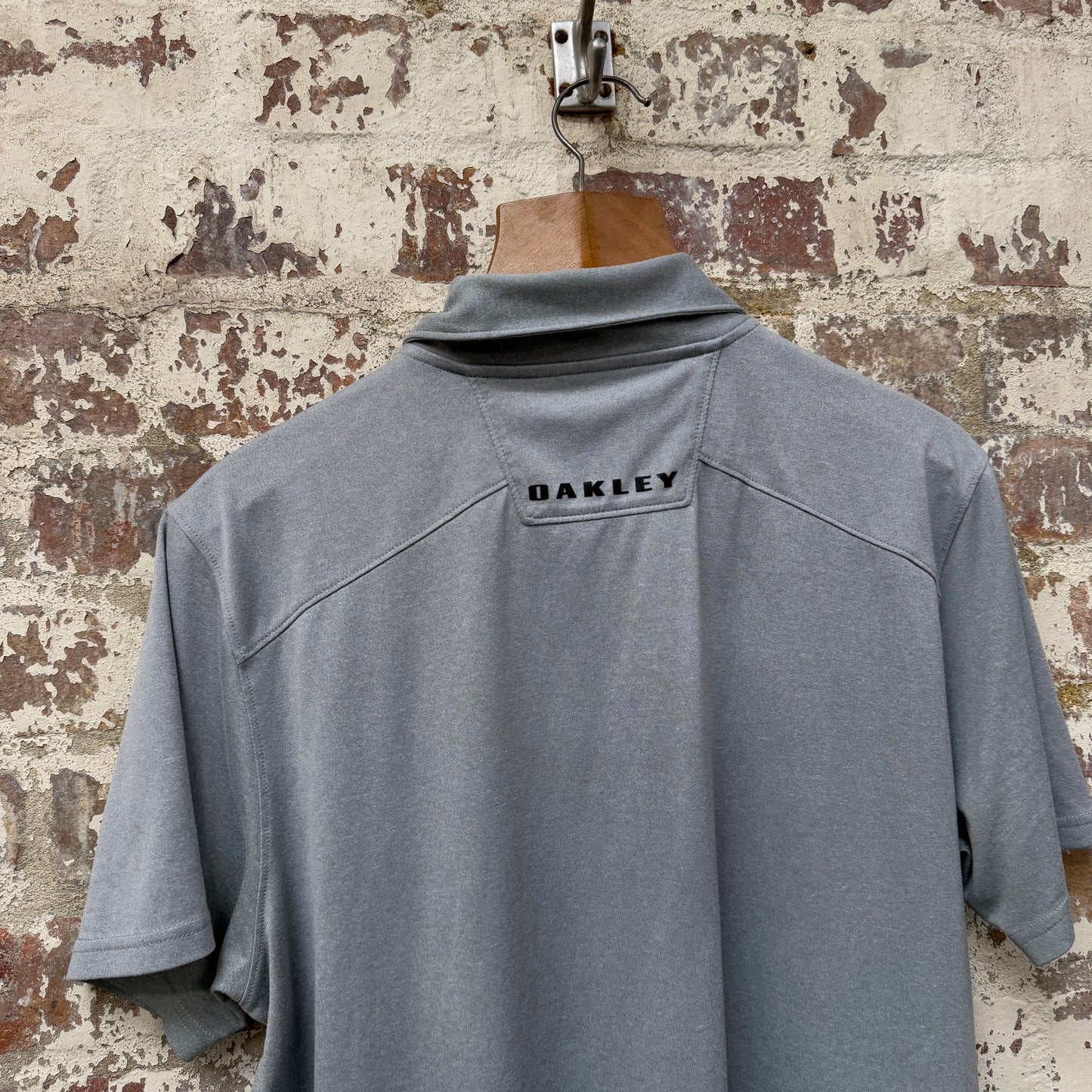 Grey Oakley Polo Shirt Top