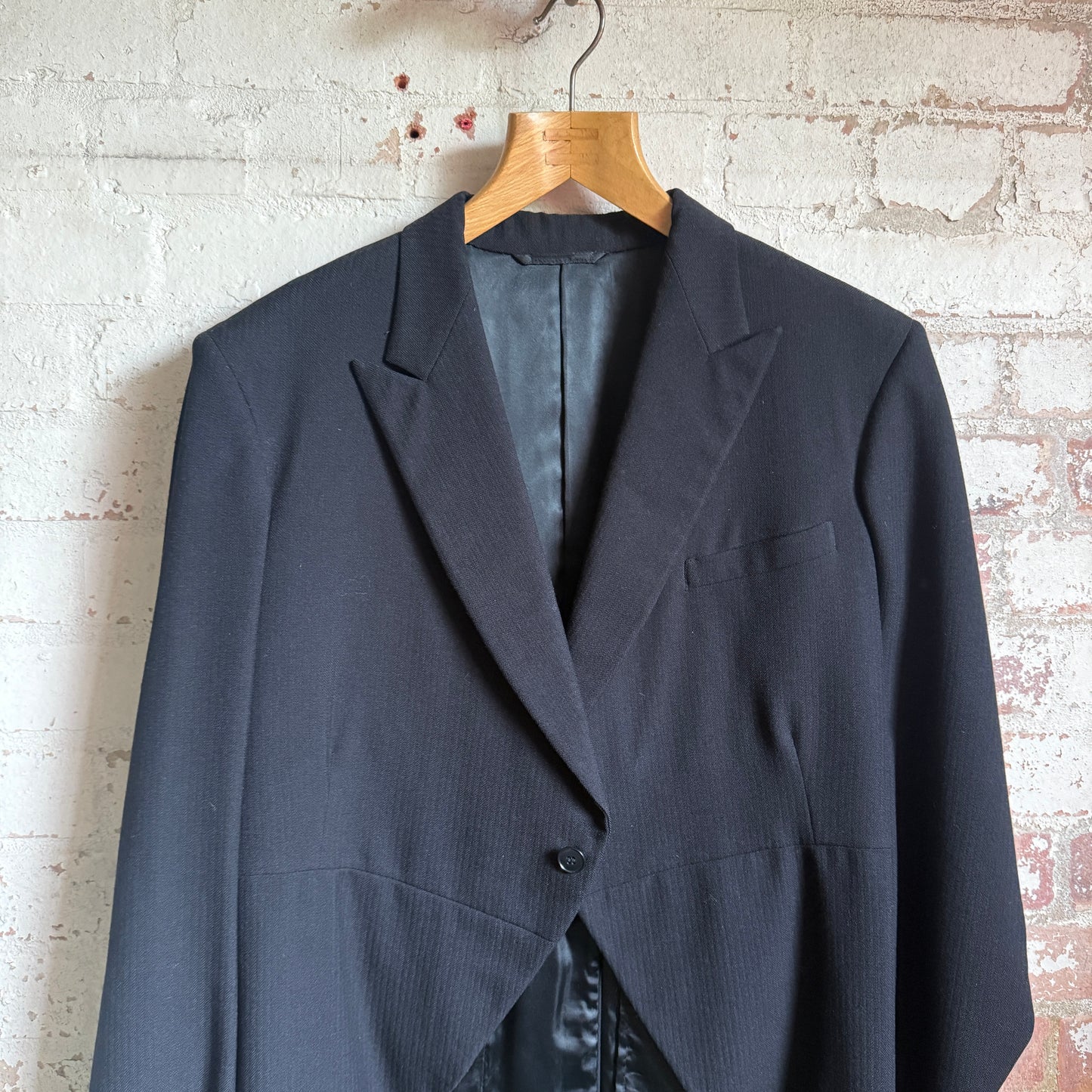 1950s Black Burton Evening Suit Tail Coat