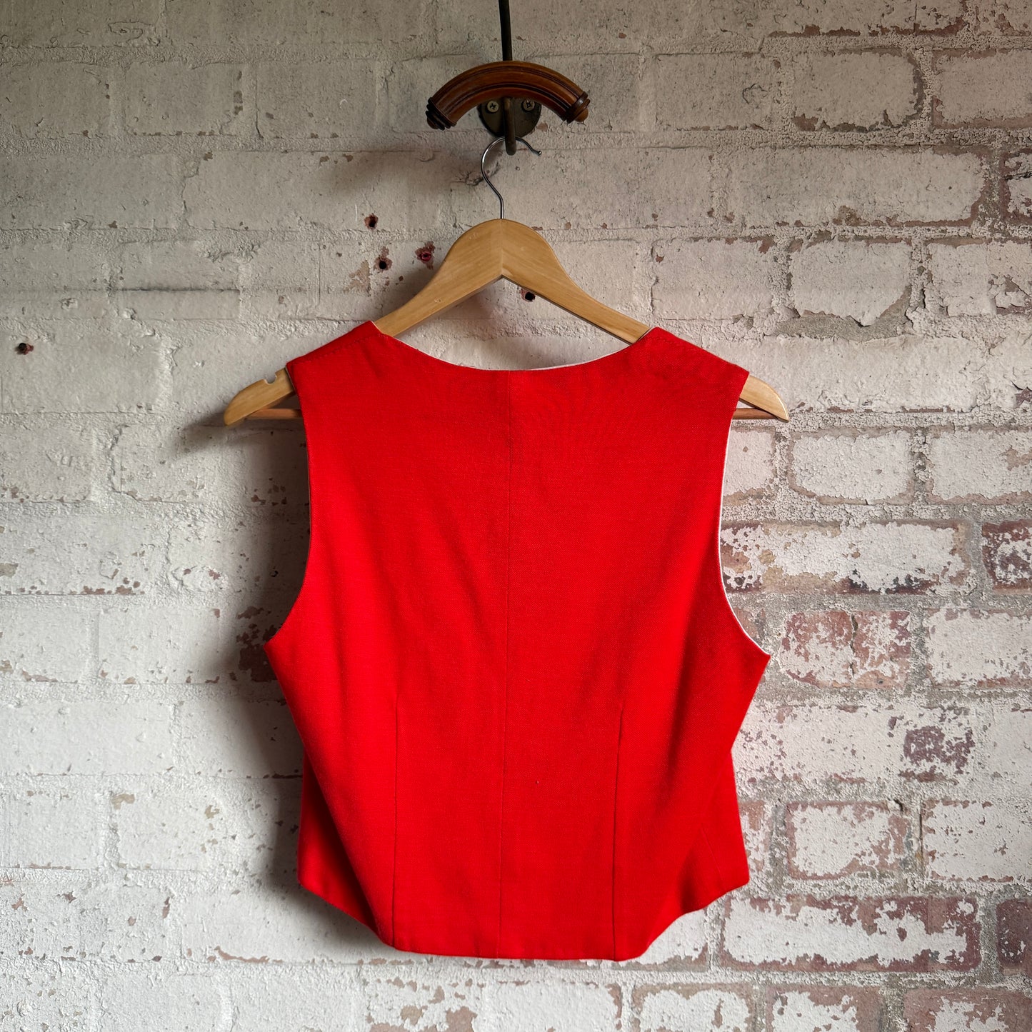 1970s Red Waistcoat