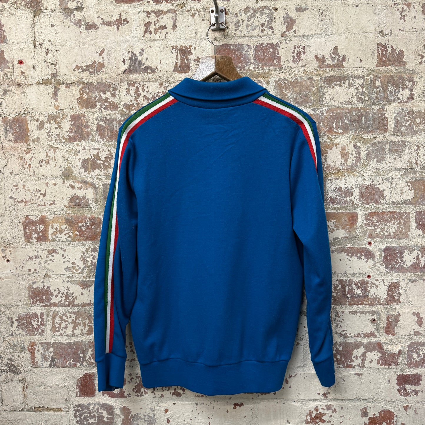 1980s Blue zip Up Track Top