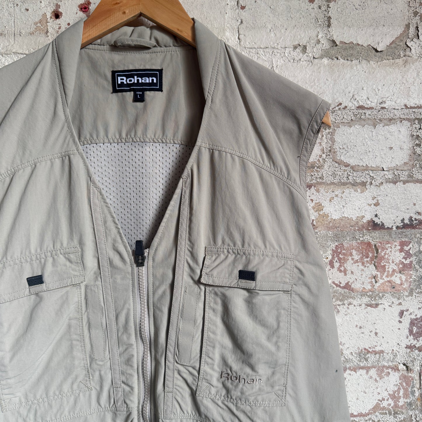 Beige Rohan Climbing Zip Gilet Jacket