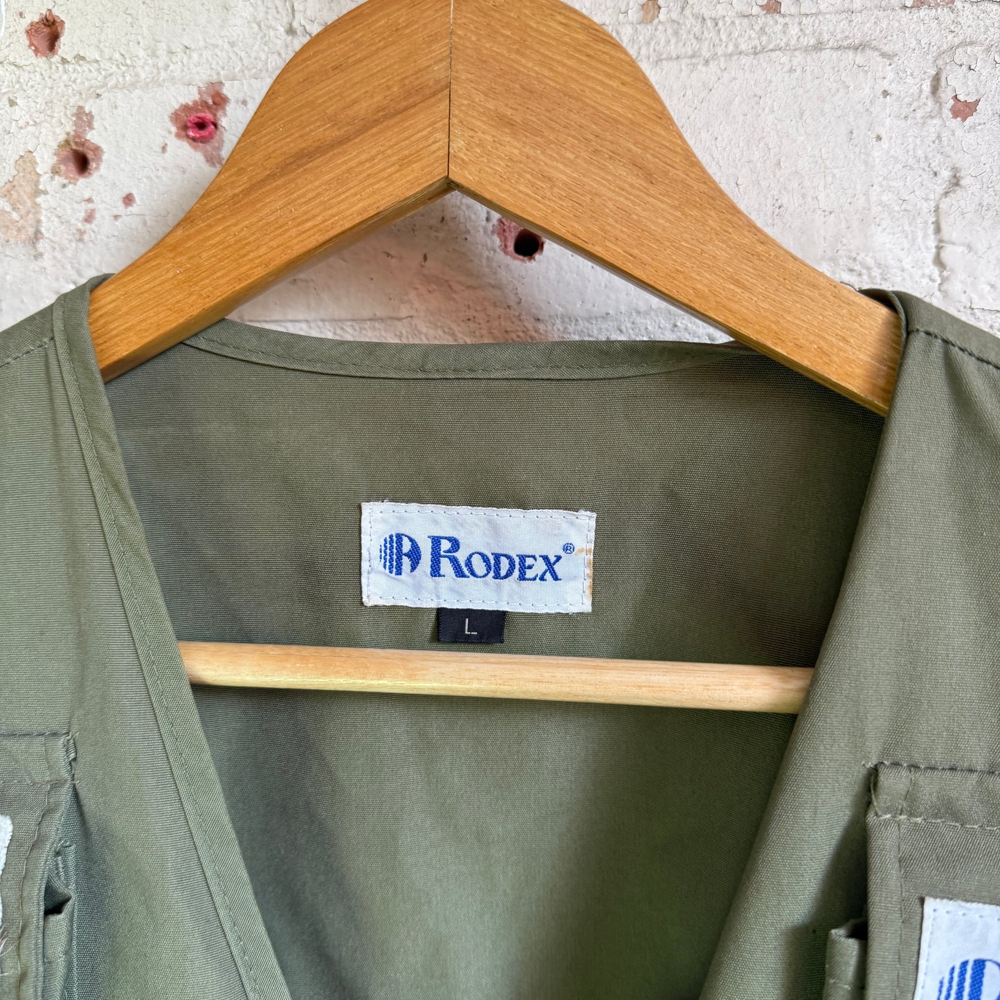 1980s Green Fishing Gilet Jacket