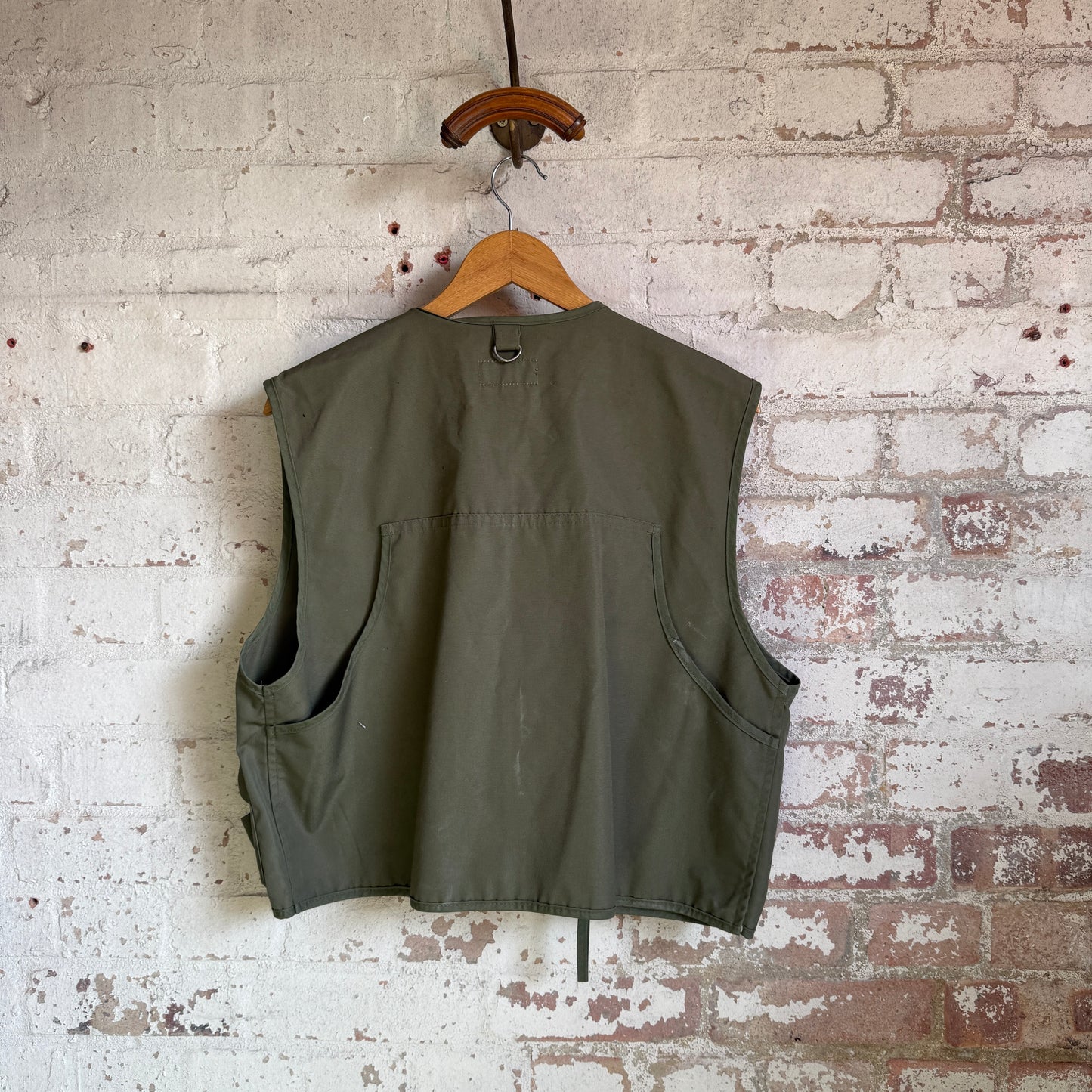 1980s Green Fishing Gilet Jacket