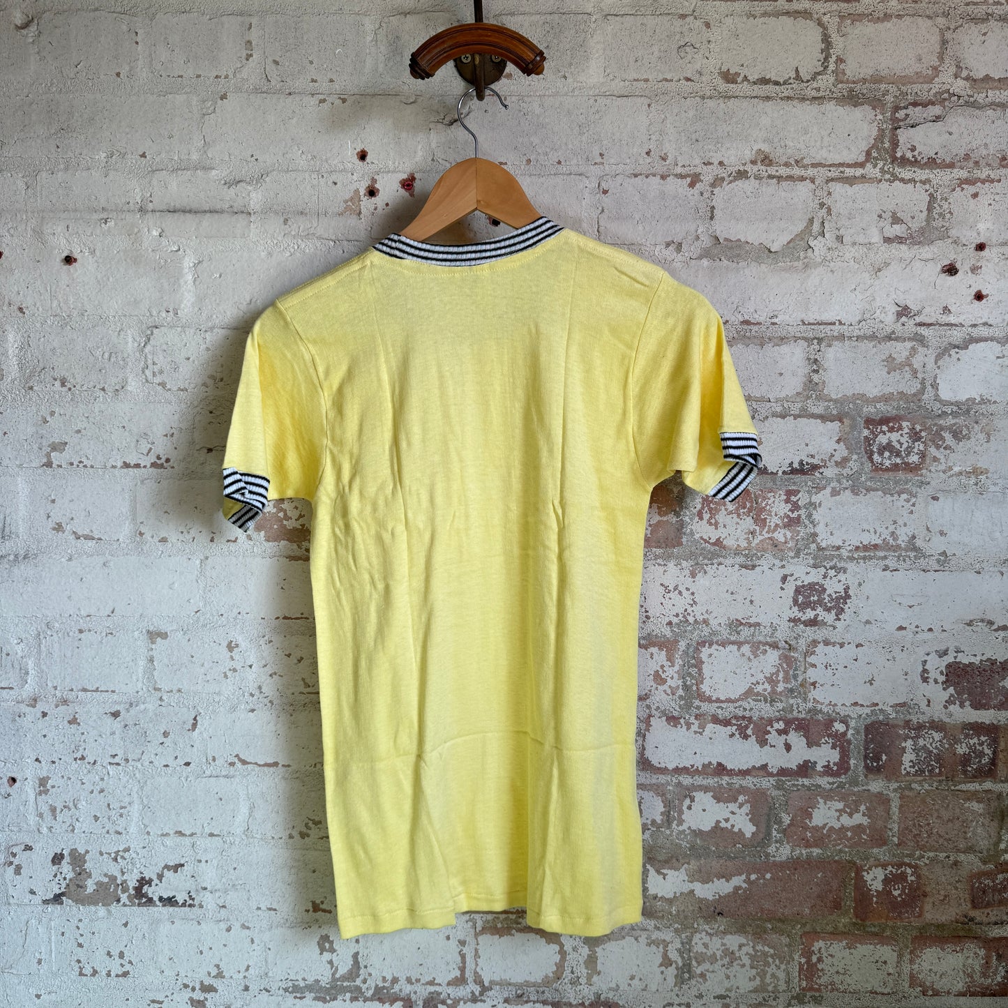1970s Yellow Pocket Crew Neck T-Shirt