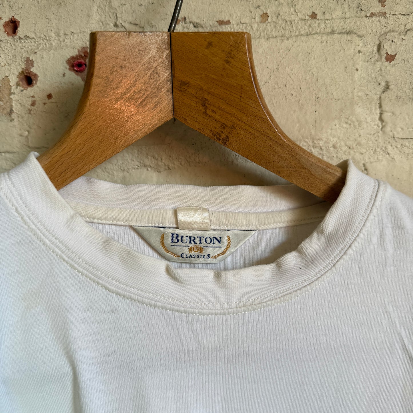 1990s White Atlantic Stripe T-Shirt