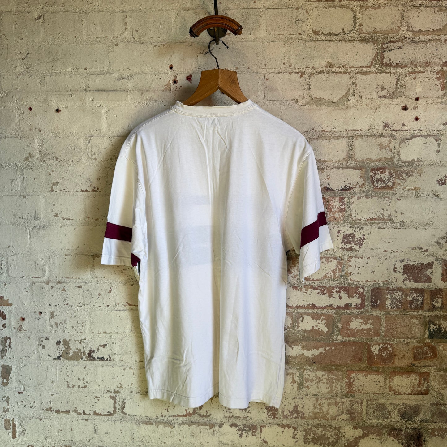 1990s White Atlantic Stripe T-Shirt