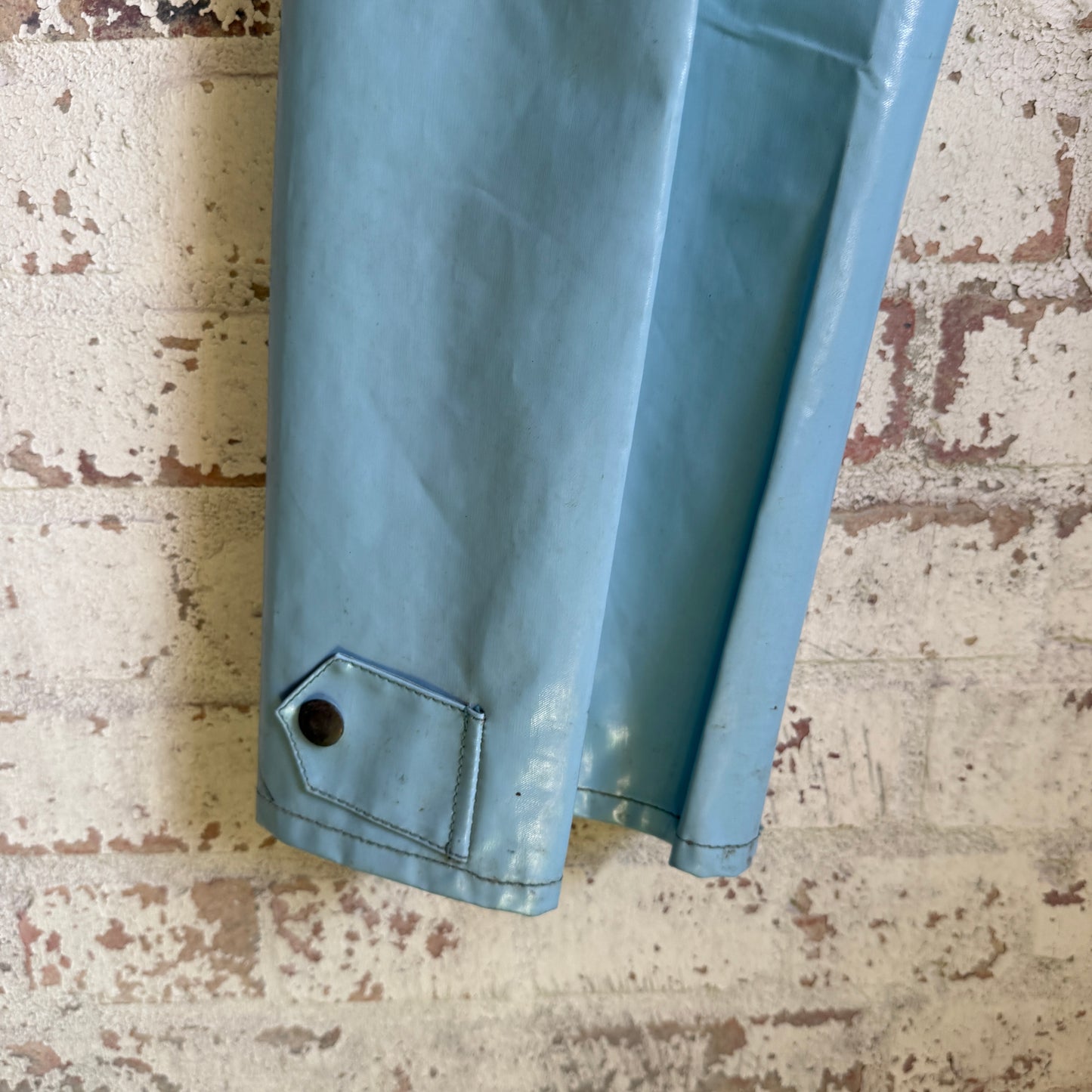 1960s Baby Blue Sailor Rubberised Trousers